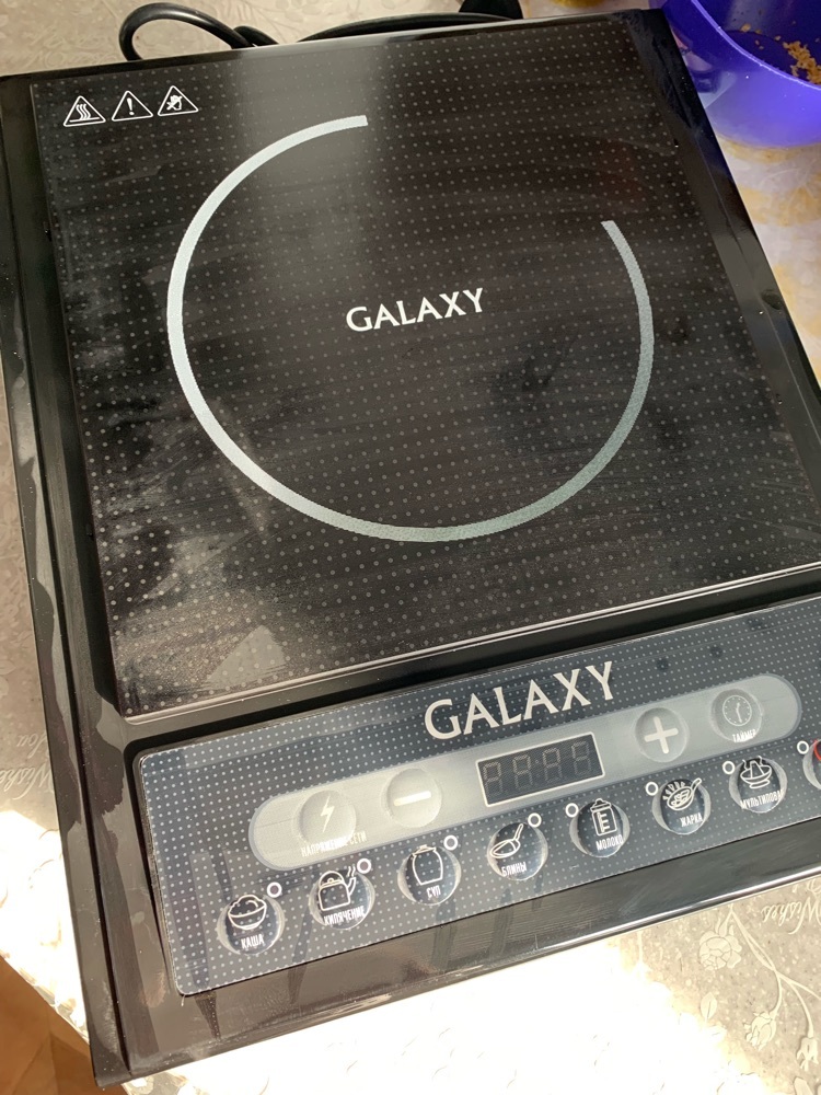 Фотография покупателя товара Плитка индукционная Galaxy GL 3053, 2000 Вт, 1 конфорка, чёрная - Фото 1