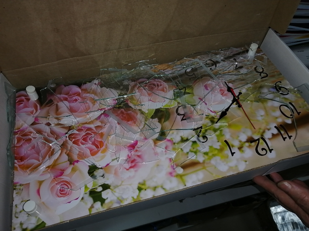 Фотография покупателя товара Часы-картина настенные, серия: Цветы, "Розы", 26х52  см - Фото 3