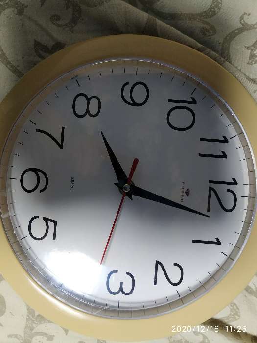 Фотография покупателя товара Часы настенные, интерьерные "Рубин", d-23 см, песочный корпус - Фото 1