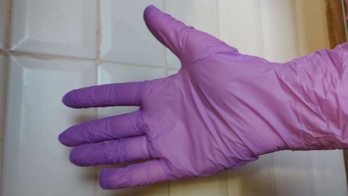 Фотография покупателя товара Перчатки медицинские Benovy, нитриловые, неопудренные, нестерильные, размер M, 50 пар, сиреневые - Фото 1