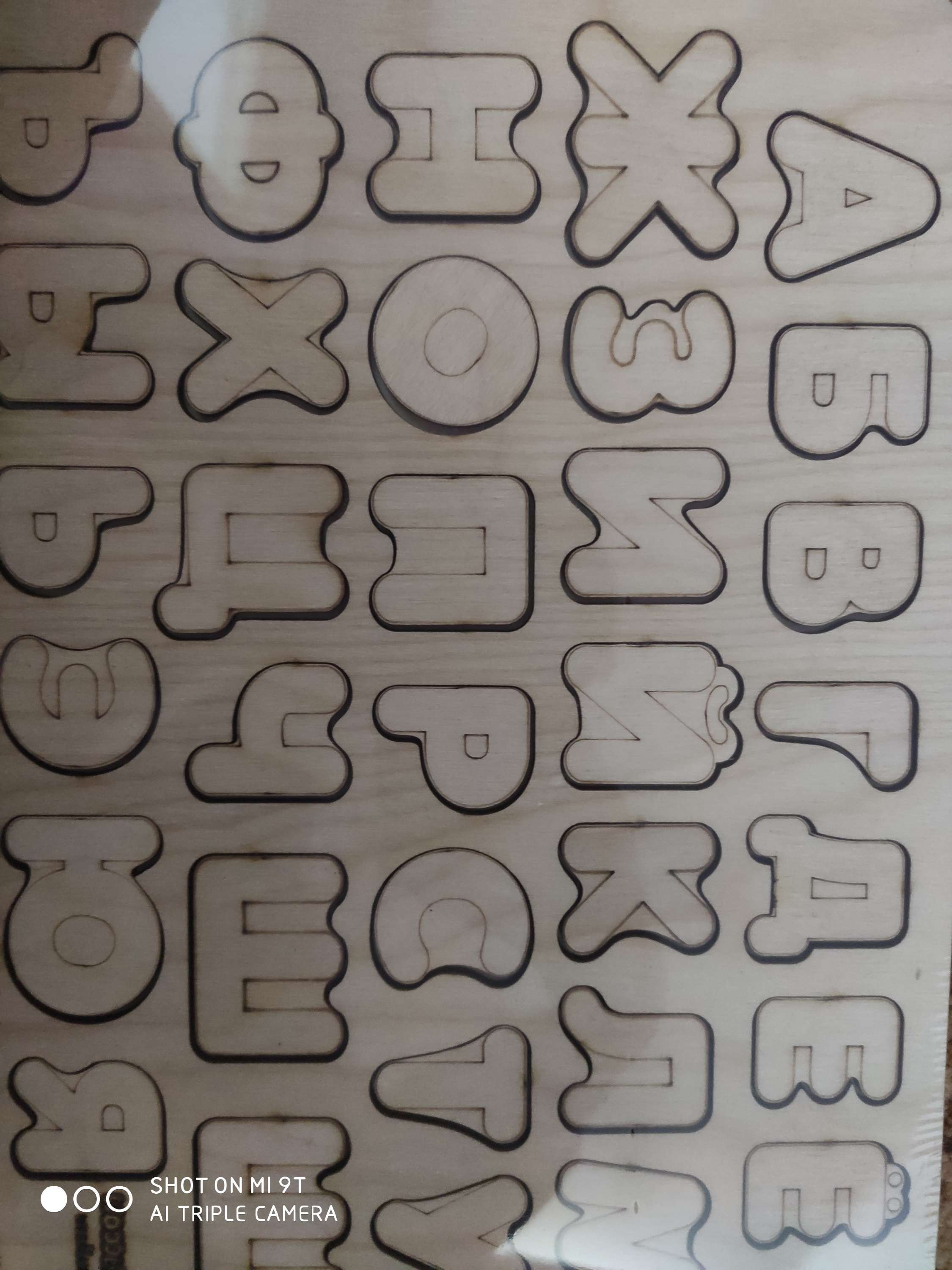 Фотография покупателя товара Рамка-вкладыш «Алфавит» неокрашенная, буква: 2,8 × 3 см
