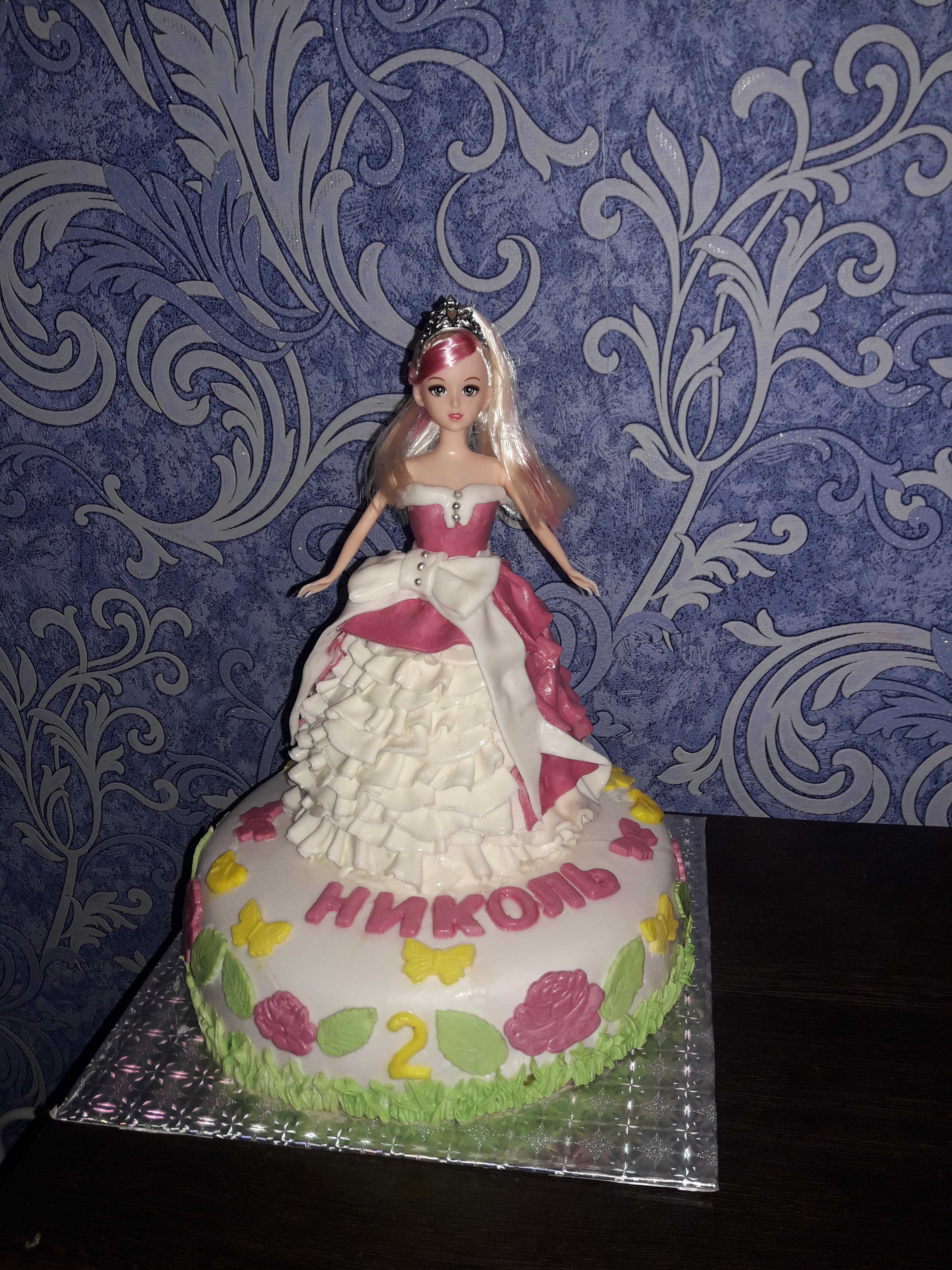 Фотография покупателя товара Кукла для торта «Глория», 18,5×6×3,5 см, длина держателя куклы 6,5 см - Фото 3