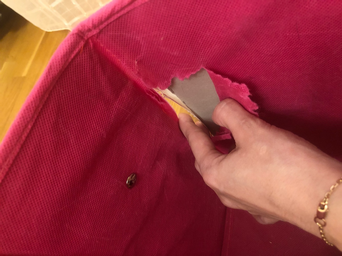 Фотография покупателя товара Короб стеллажный для хранения с крышкой «Весенние совушки», 40×26×26 см, цвет розовый - Фото 2