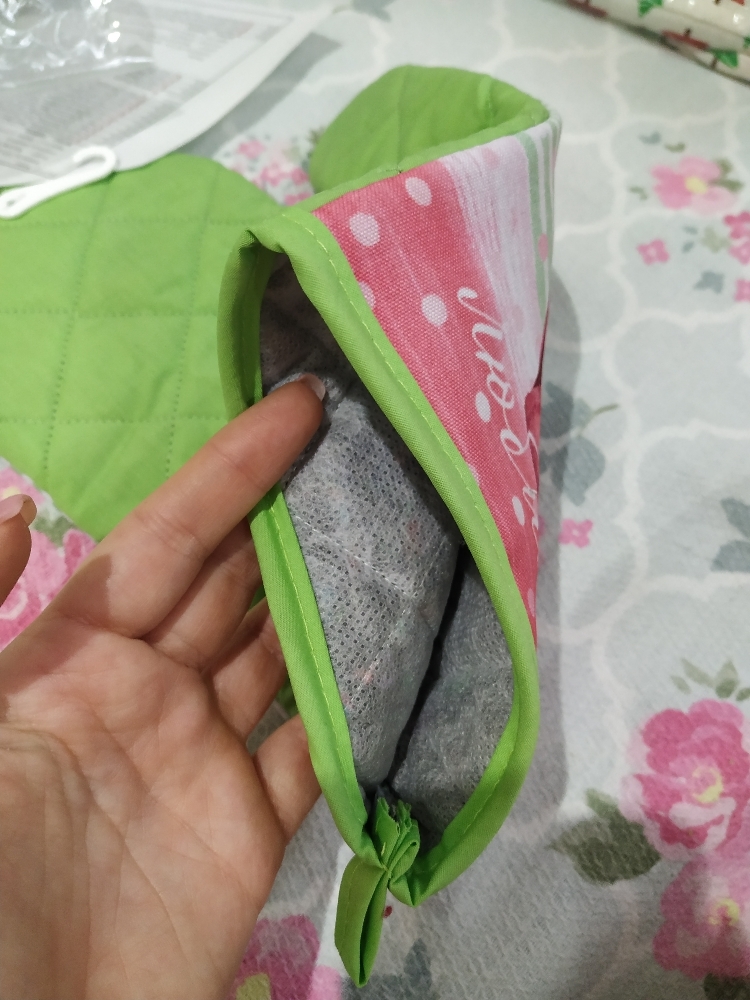 Фотография покупателя товара Варежка-прихватка "Тюльпаны" 20х27см,35% х/л,65% п/э,ватин 250г/м2 - Фото 1