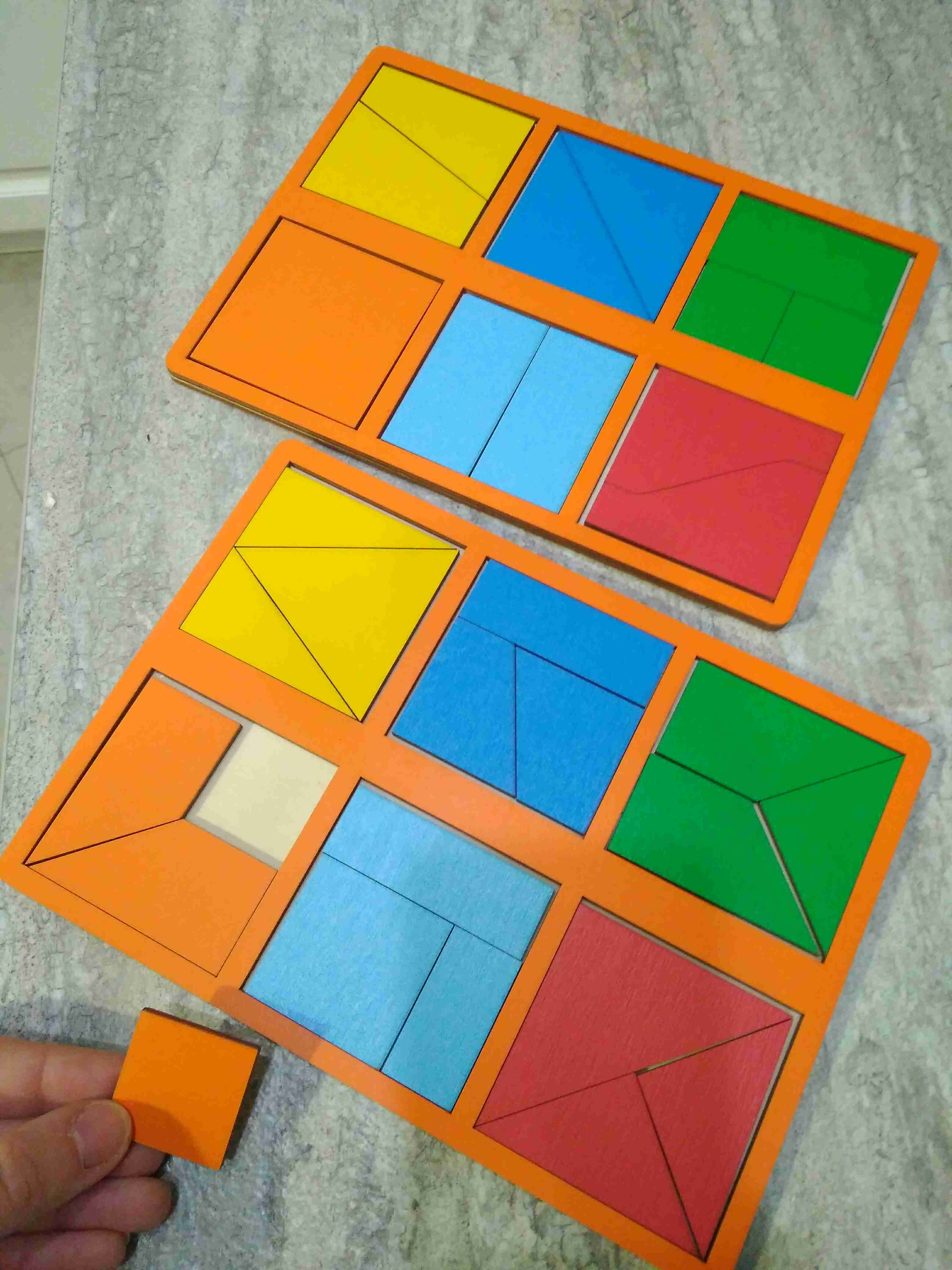 Фотография покупателя товара «Сложи квадрат» Б.П.Никитин, 1 уровень (мини), цвета МИКС - Фото 3