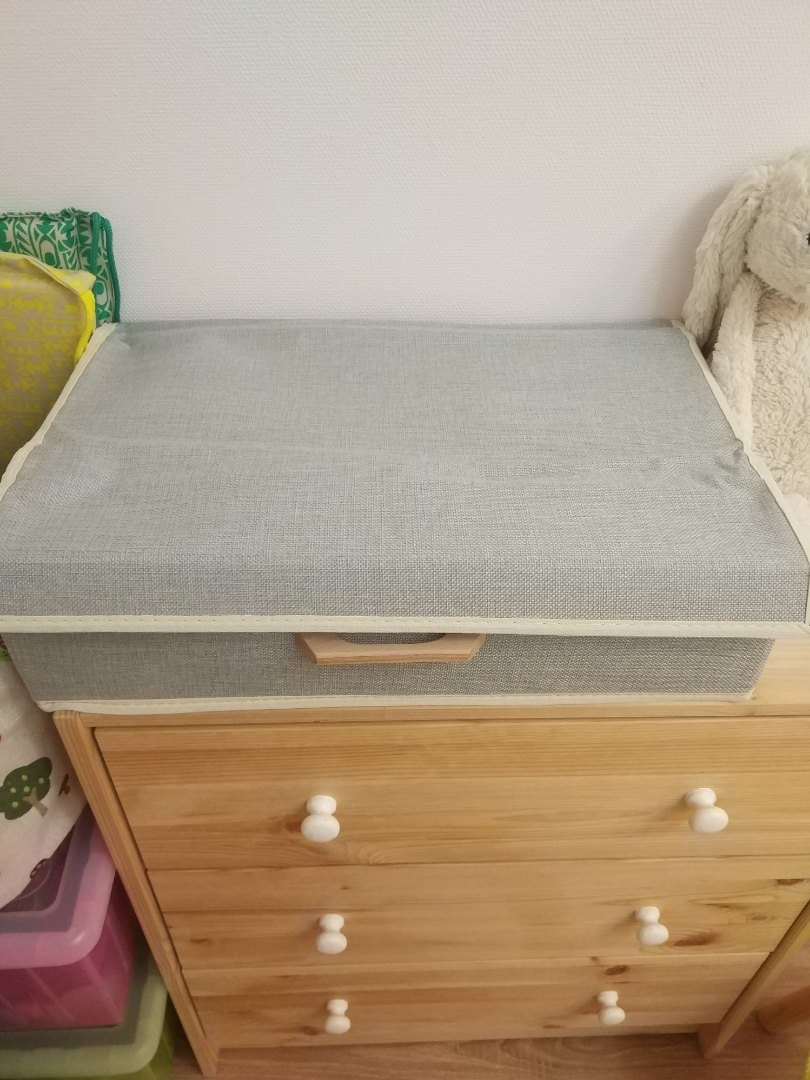 Фотография покупателя товара Органайзер для хранения белья с крышкой «Франческа»,49,5×31×12 см, 15 отделений, цвет серо-голубой - Фото 2