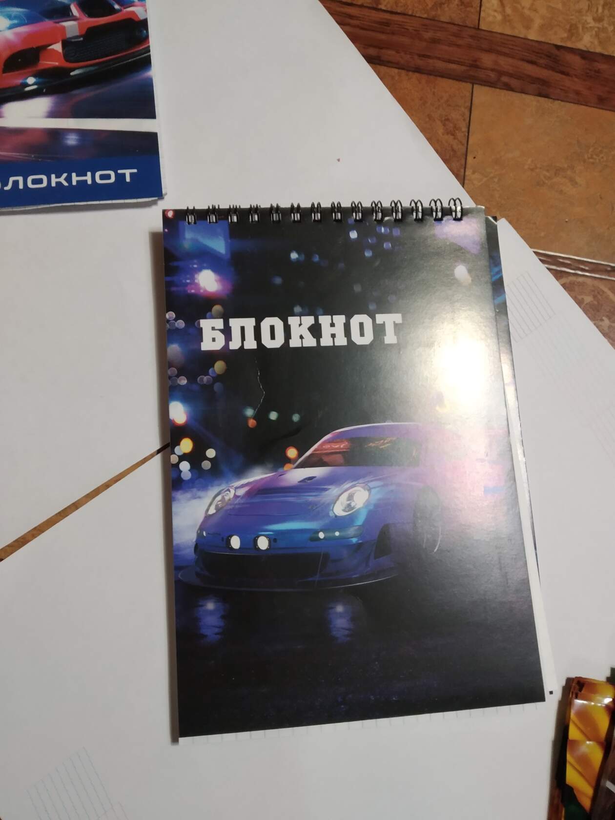 Фотография покупателя товара Блокнот А5, 40 листов в клетку на гребне Sportcar, обложка мелованный картон, блок офсет - Фото 3