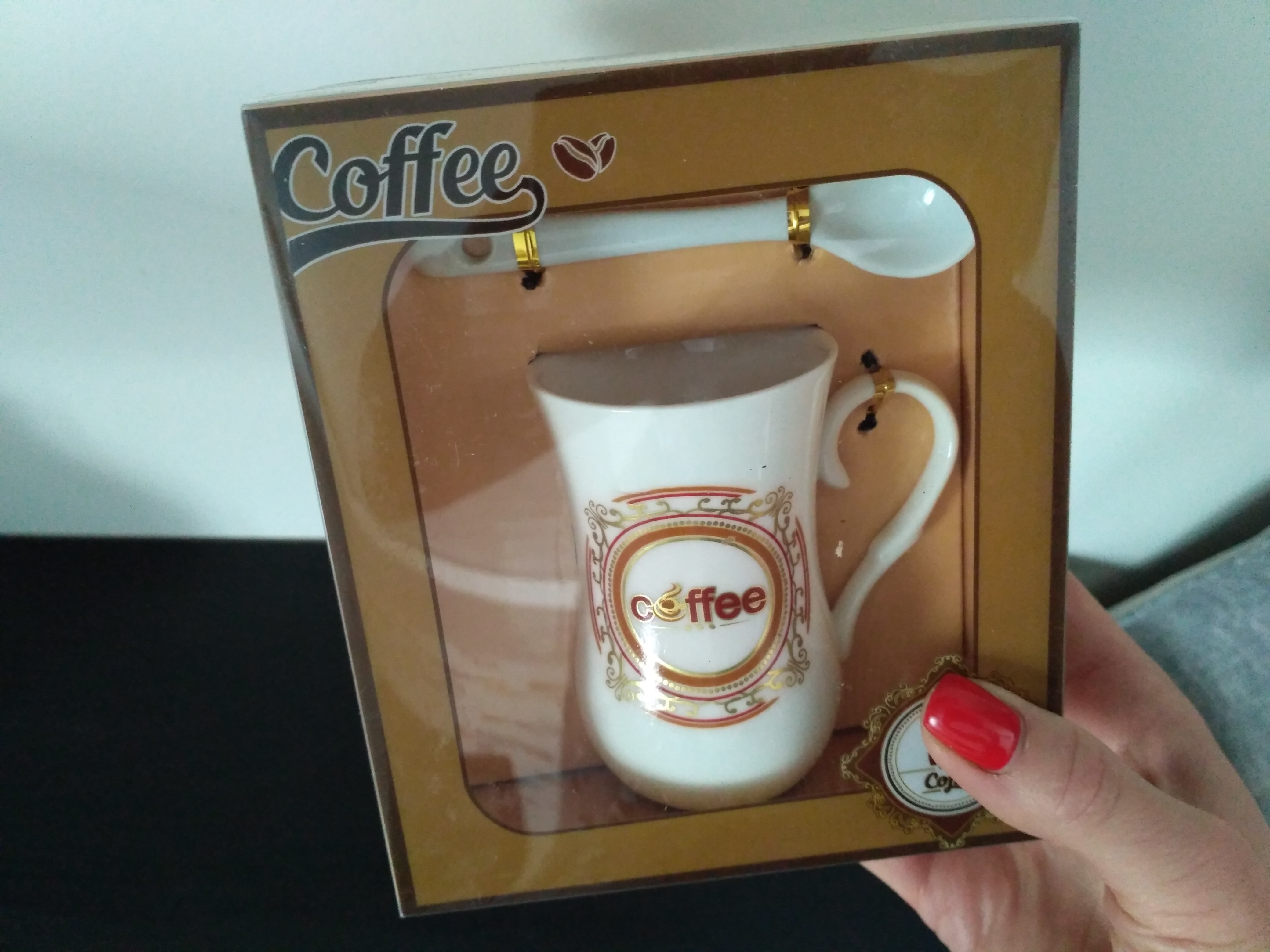 Фотография покупателя товара Кружка «Кофе», 100 мл, с ложкой, рисунок МИКС - Фото 1
