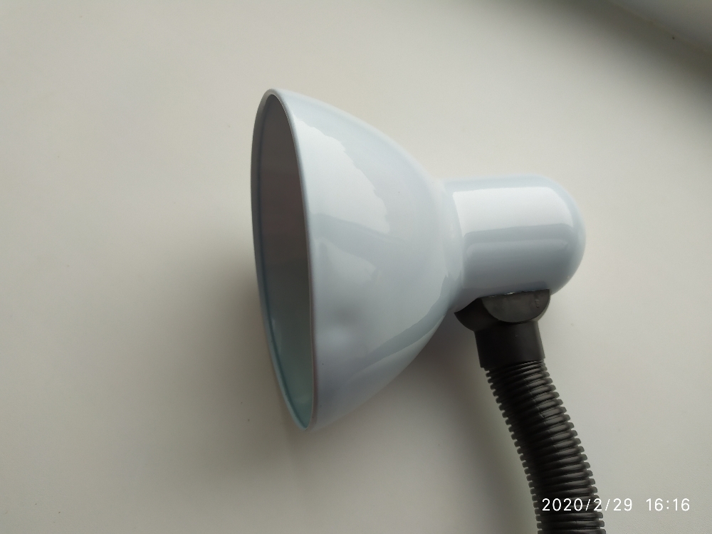 Фотография покупателя товара Лампа настольная Е27, с выкл. на зажиме (220В) белая 26х13х11 RISALUX - Фото 2