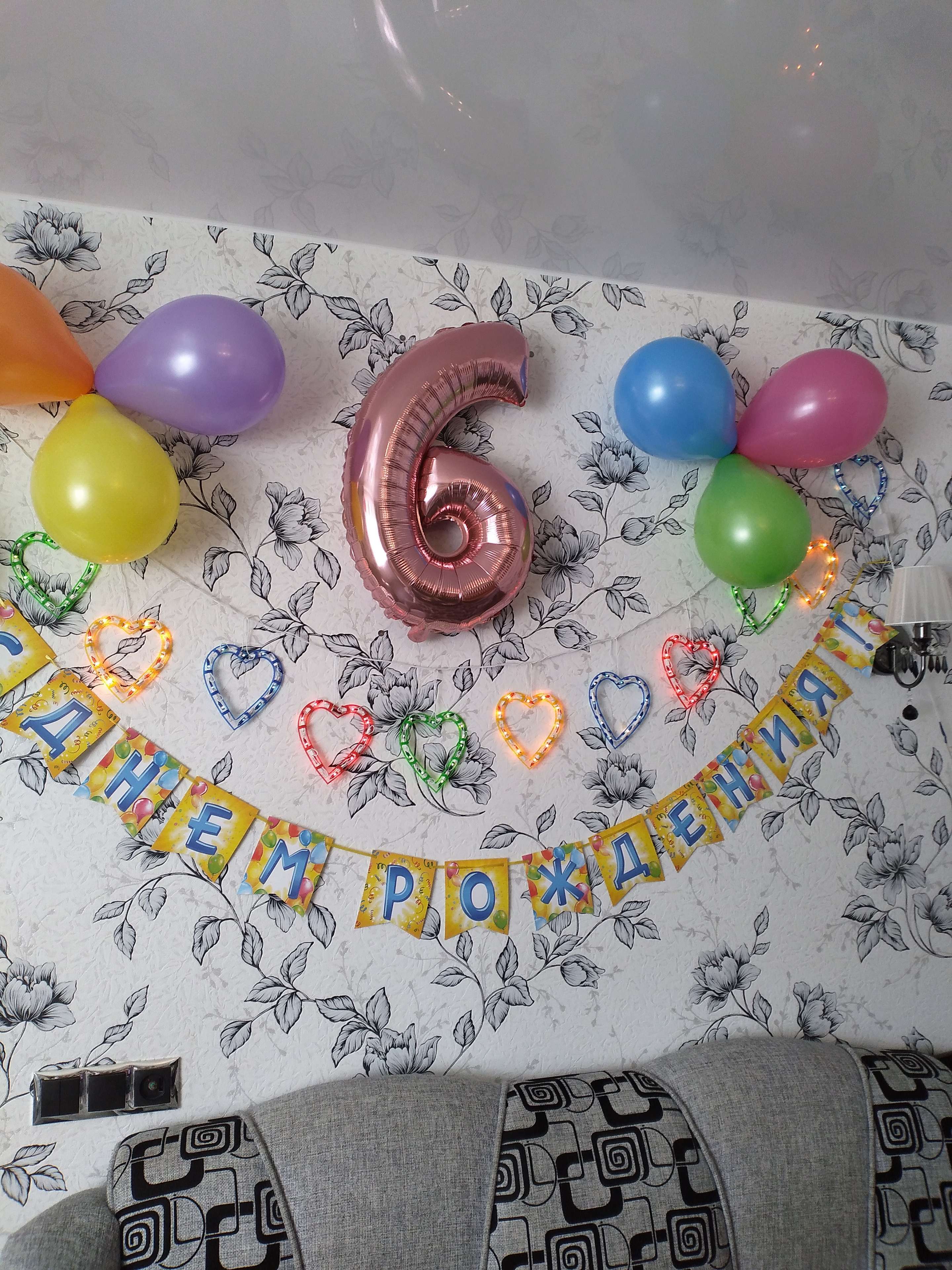 Фотография покупателя товара Набор бумажной посуды «С днём рождения», воздушные шары, 6 тарелок, 6 стаканов, 6 колпаков, 1 гирлянда - Фото 1