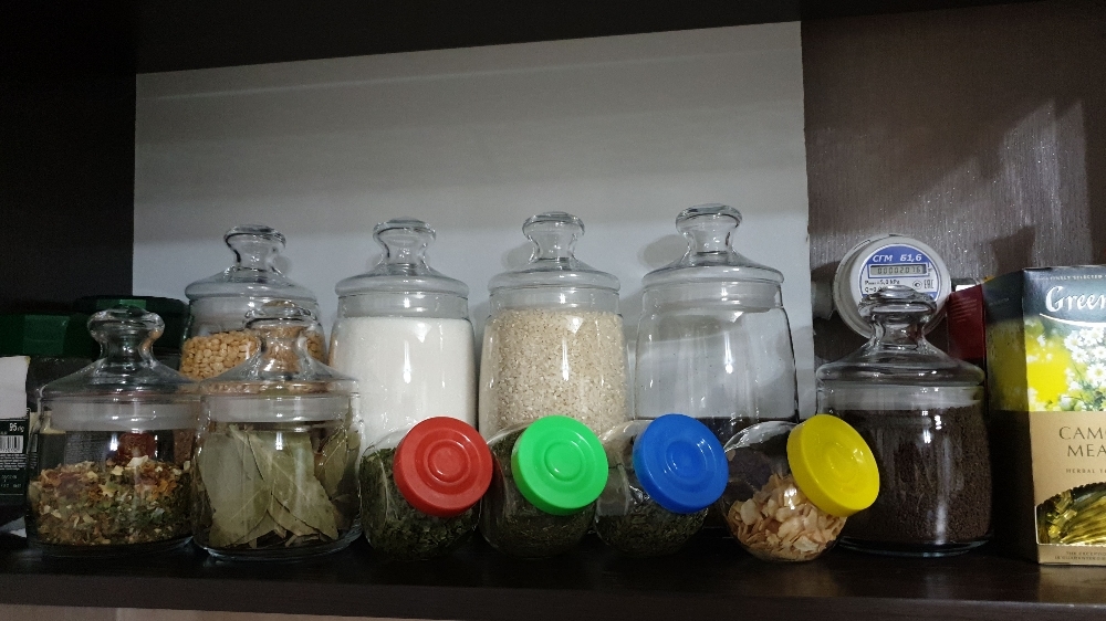 Фотография покупателя товара Набор стеклянных банок для сыпучих продуктов Cesni, 1,1 л, 2 шт - Фото 9