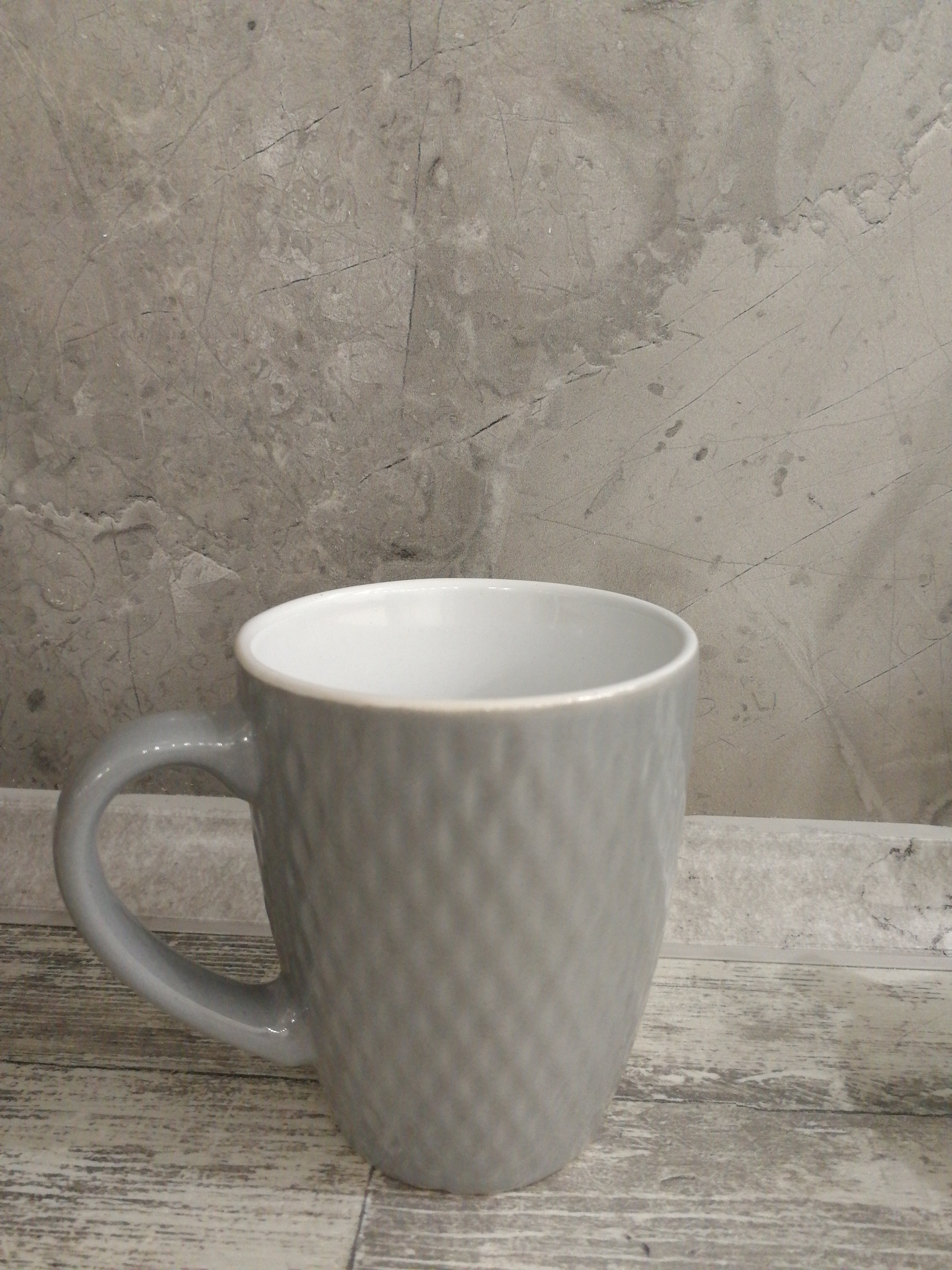 Фотография покупателя товара Кружка керамическая Доляна «Лилу», 190 мл, цвет серый - Фото 3