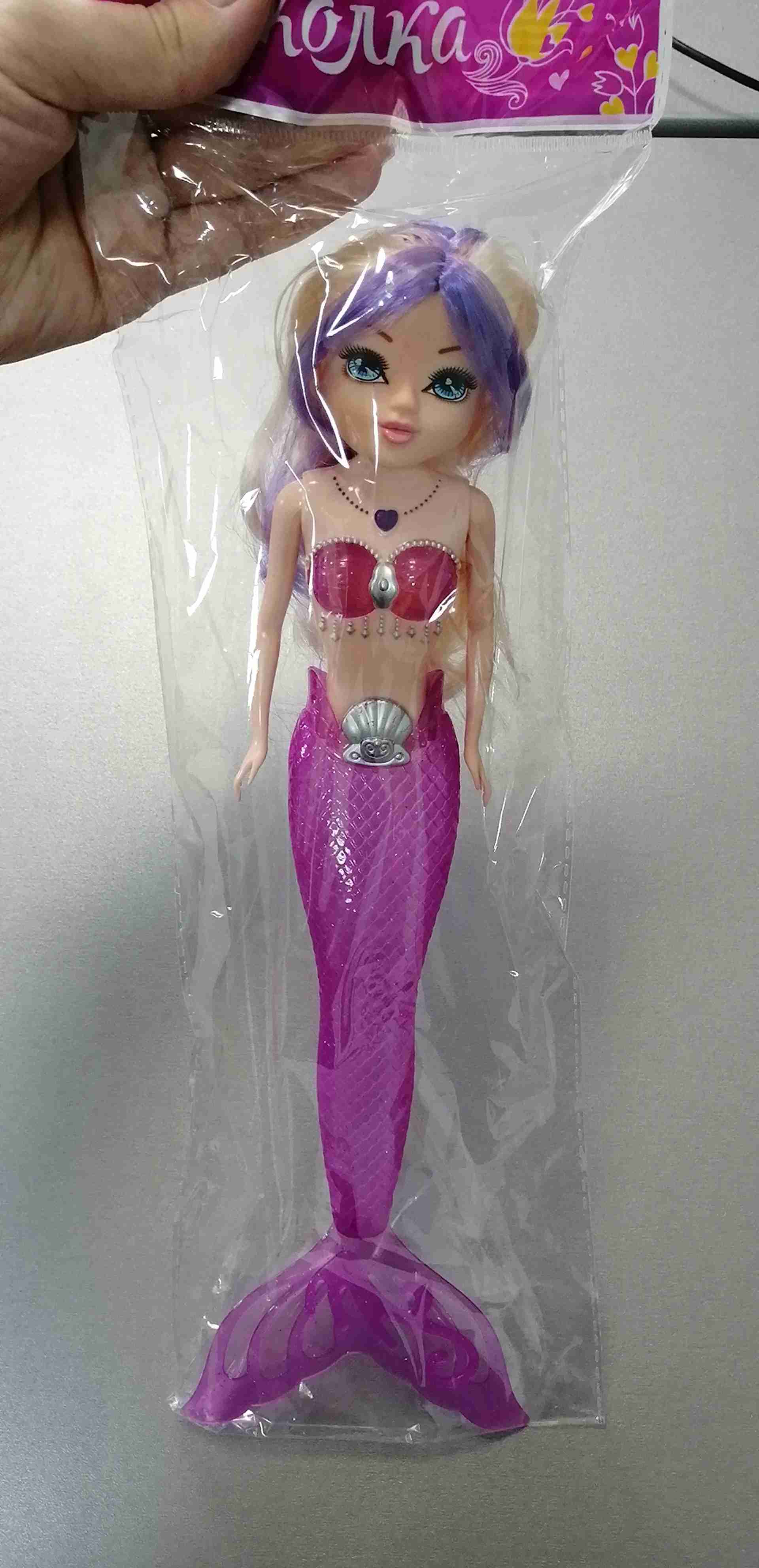 Фотография покупателя товара Кукла "Русалочка" с прозрачным хвостом, световые эффекты МИКС - Фото 1