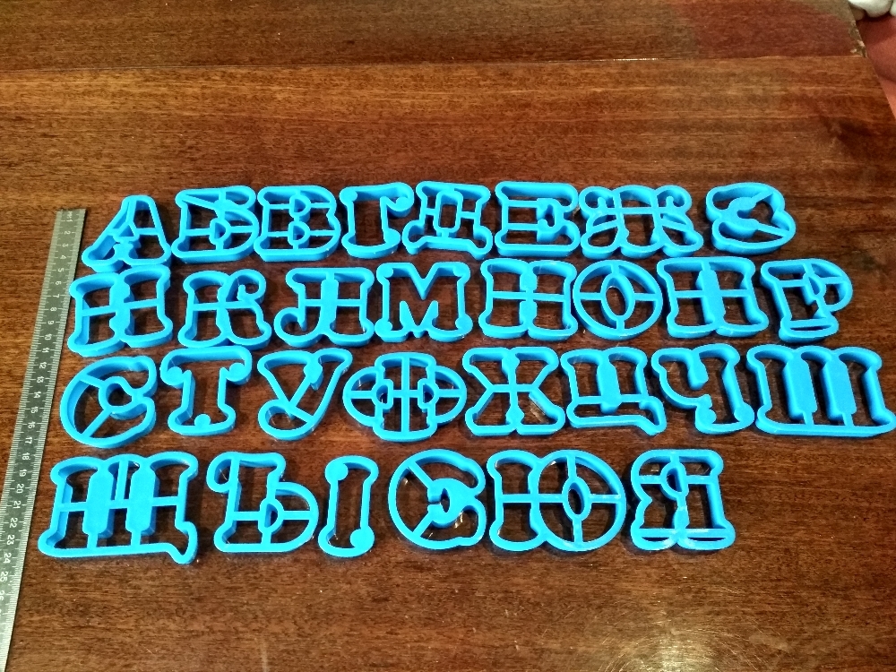 Фотография покупателя товара Набор форм для вырезания печенья «Русский алфавит», цвет голубой - Фото 13