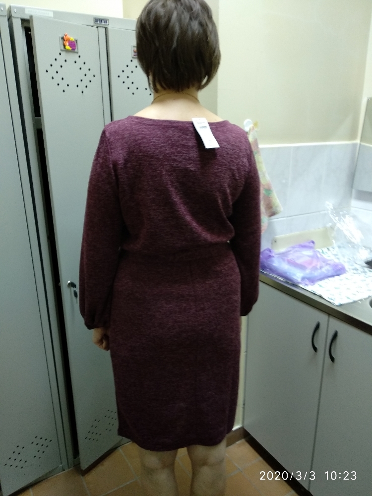 Фотография покупателя товара Платье женское «Эйдис», цвет вишня, размер 50 - Фото 2