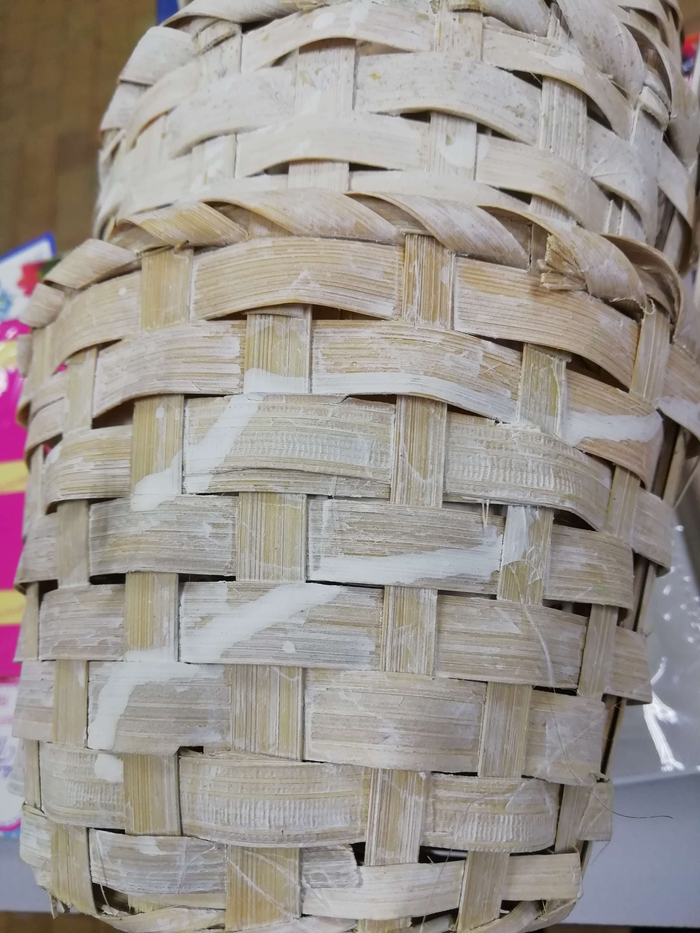 Фотография покупателя товара Корзина плетёная, бамбук, белая, (цилиндр) - Фото 20