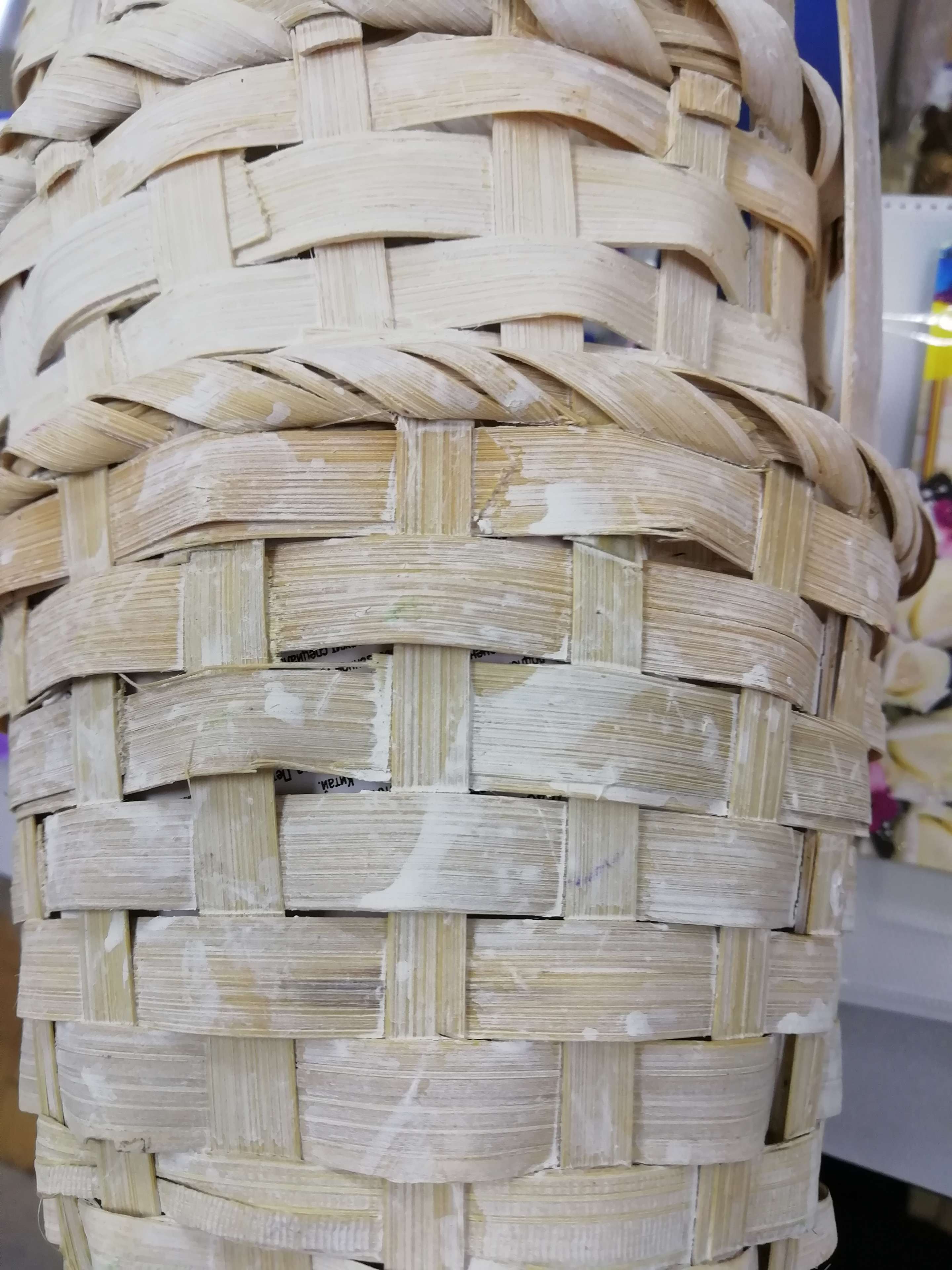 Фотография покупателя товара Корзина плетёная, бамбук, белая, (цилиндр) - Фото 19