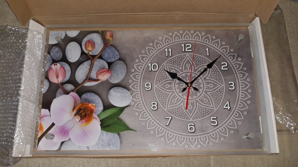 Фотография покупателя товара Часы-картина настенные, серия: Цветы, "Спа", плавный ход, 35 х 60 см - Фото 1