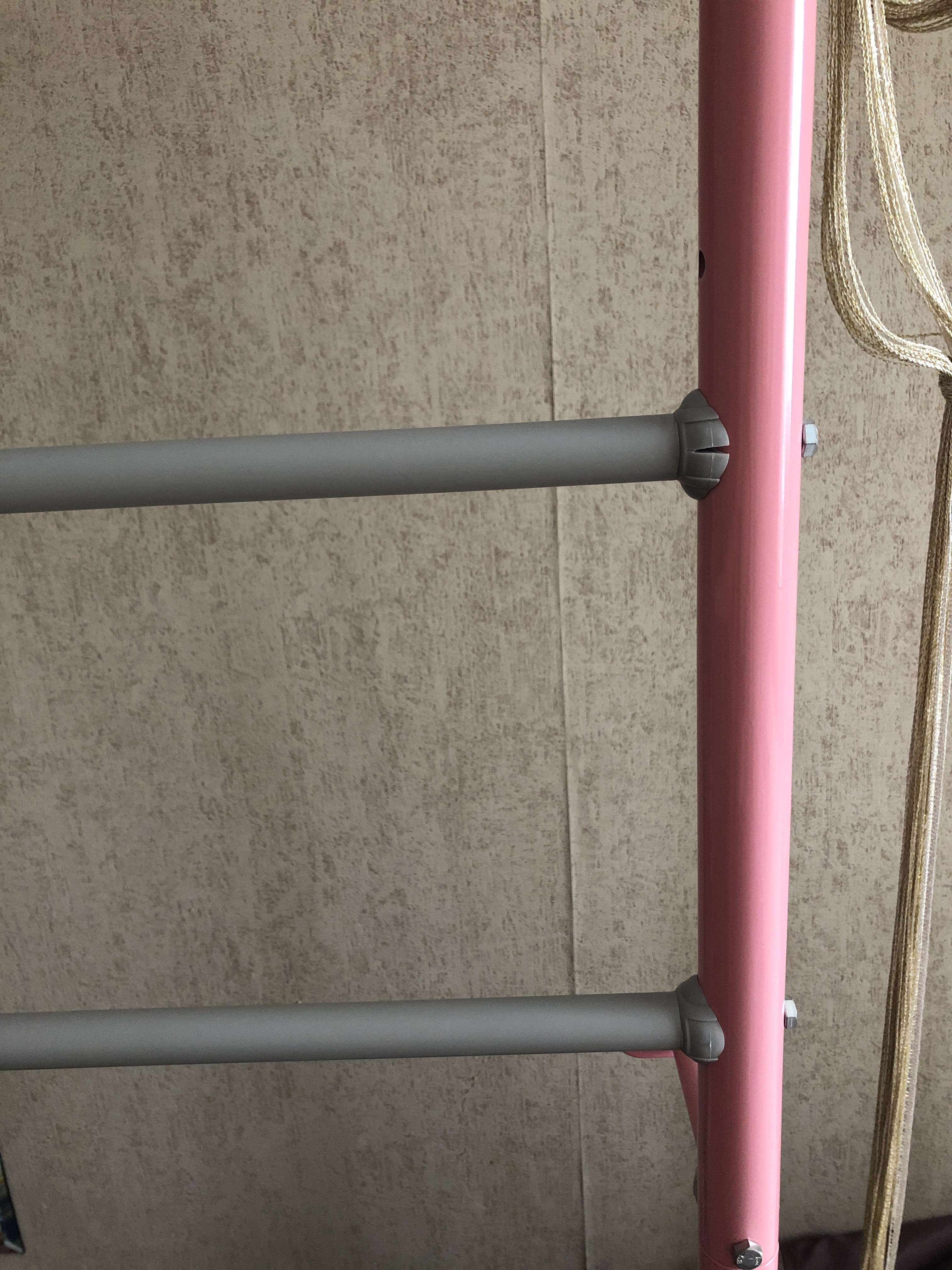 Фотография покупателя товара Детский спортивный комплекс Pastel 2, цвет розовый/серый - Фото 2