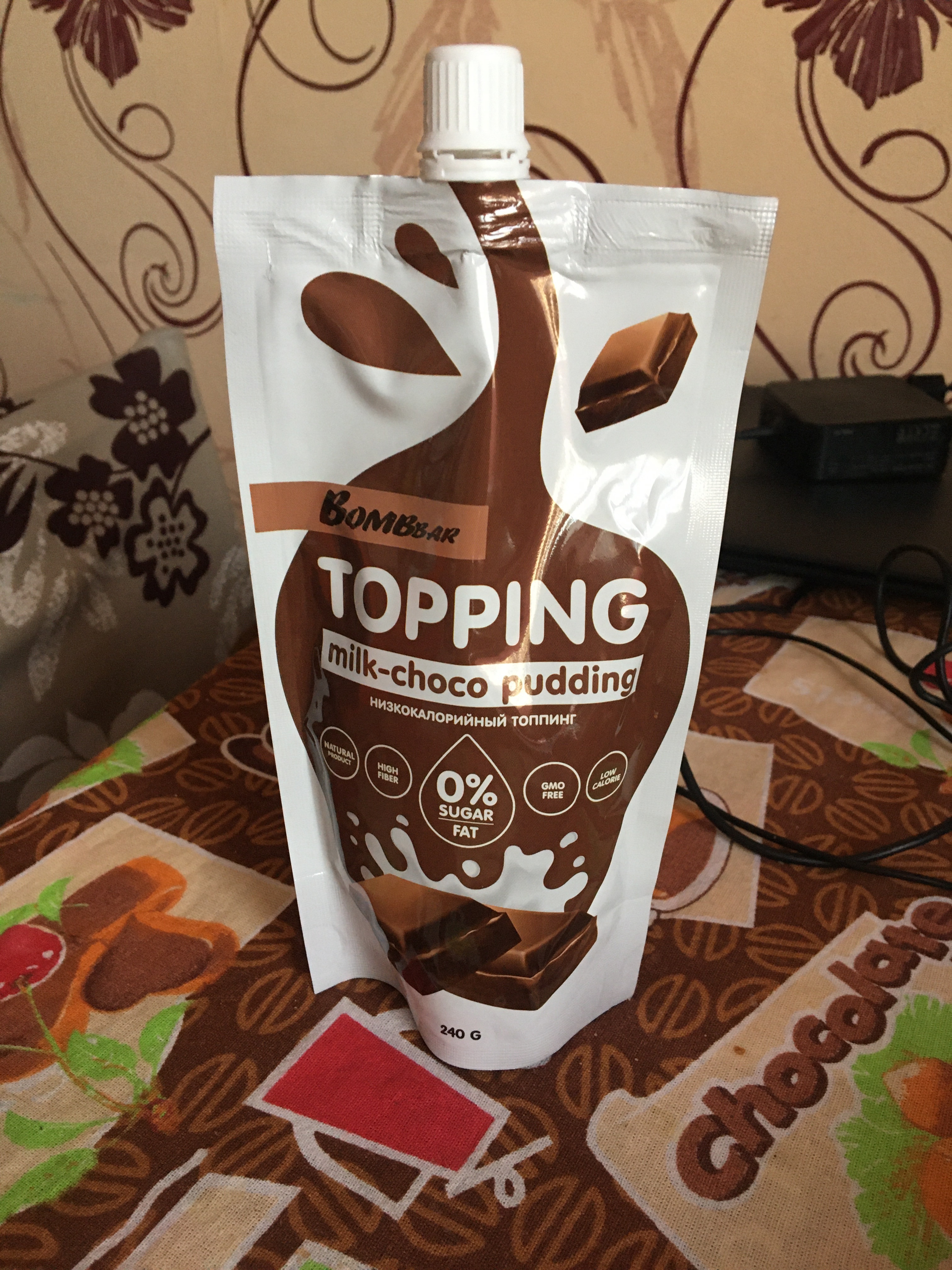Фотография покупателя товара Топпинг Bombbar, молочно-шоколадный пудинг, спортивное питание, 240 г - Фото 2