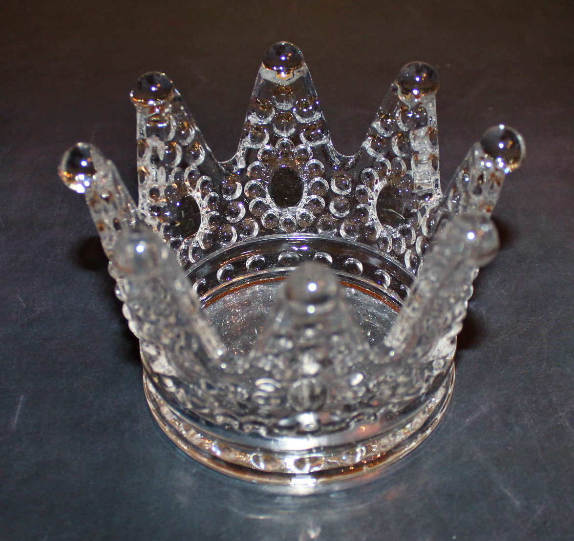 Фотография покупателя товара Салатник стеклянный фигурный «Корона», d=12 см