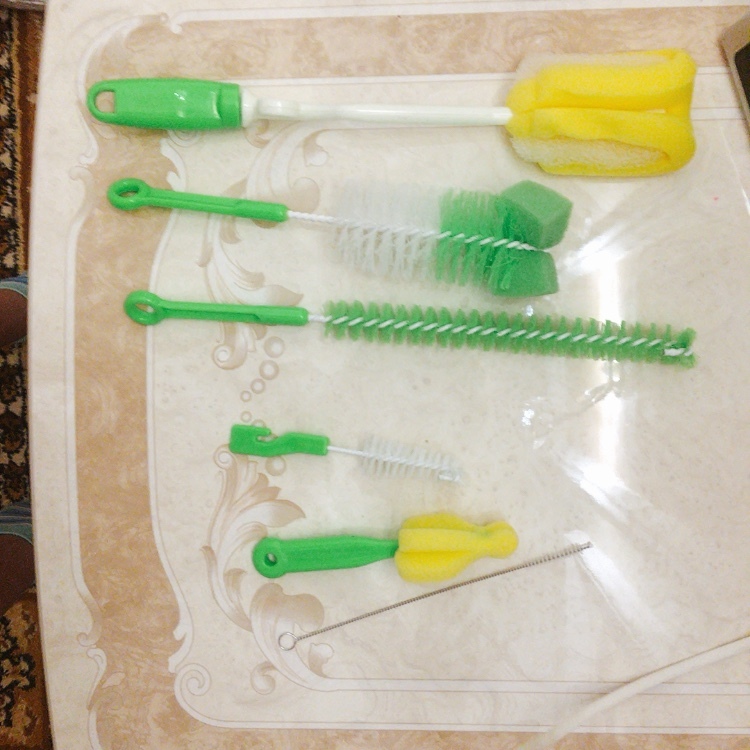 Фотография покупателя товара Набор ёршиков по уходу за детскими бутылочками, 6 предметов, цвет МИКС - Фото 1