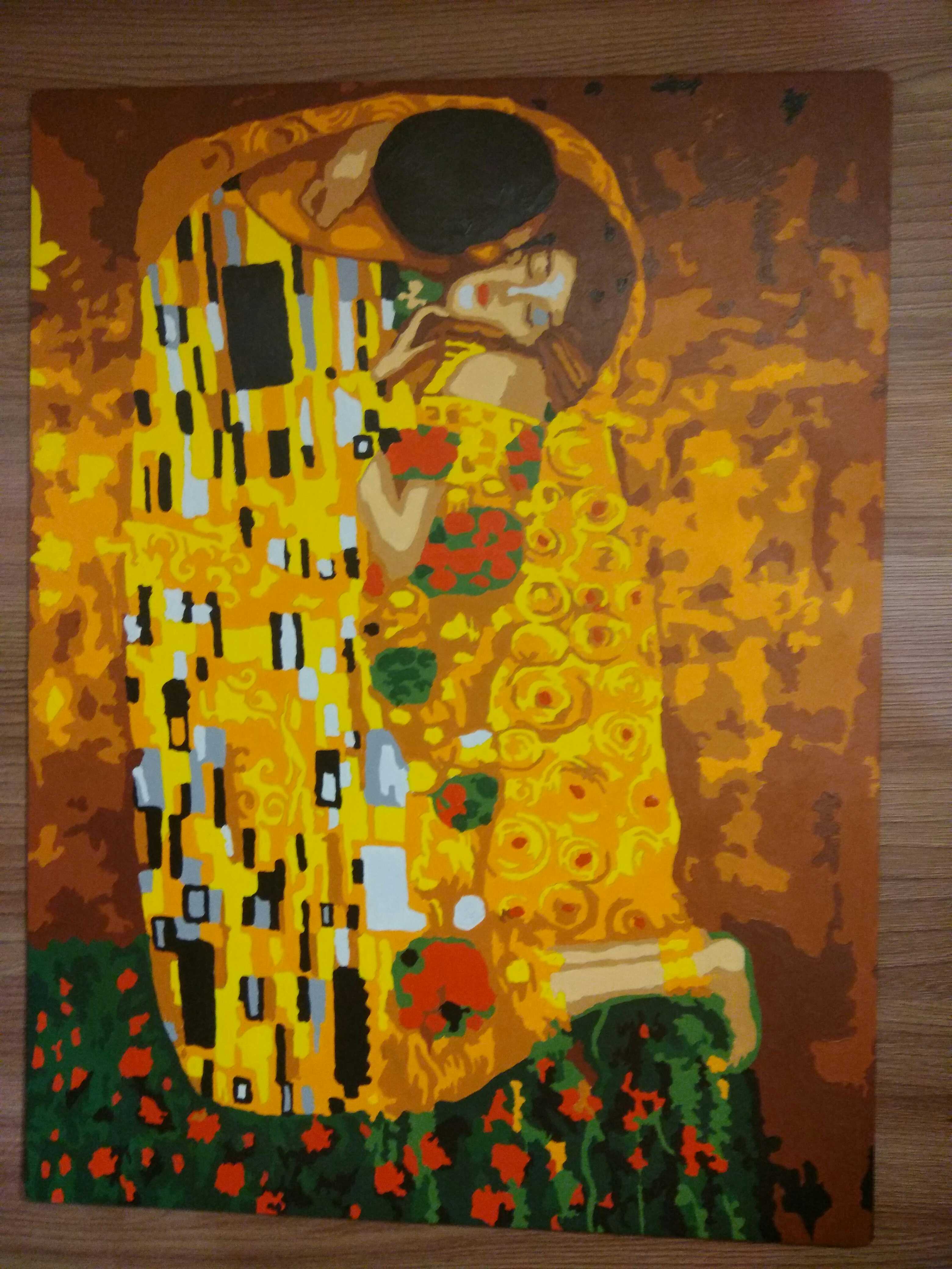 Фотография покупателя товара Картина по номерам с дополнительными элементами «Климт. Поцелуй», 30х40 см - Фото 1