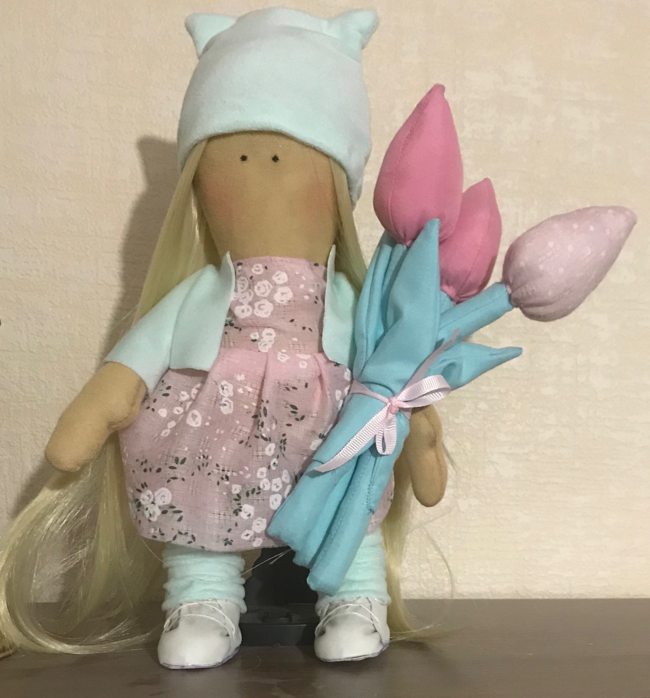 Фотография покупателя товара Набор для шитья. Интерьерная кукла «Марта», 30 см - Фото 3