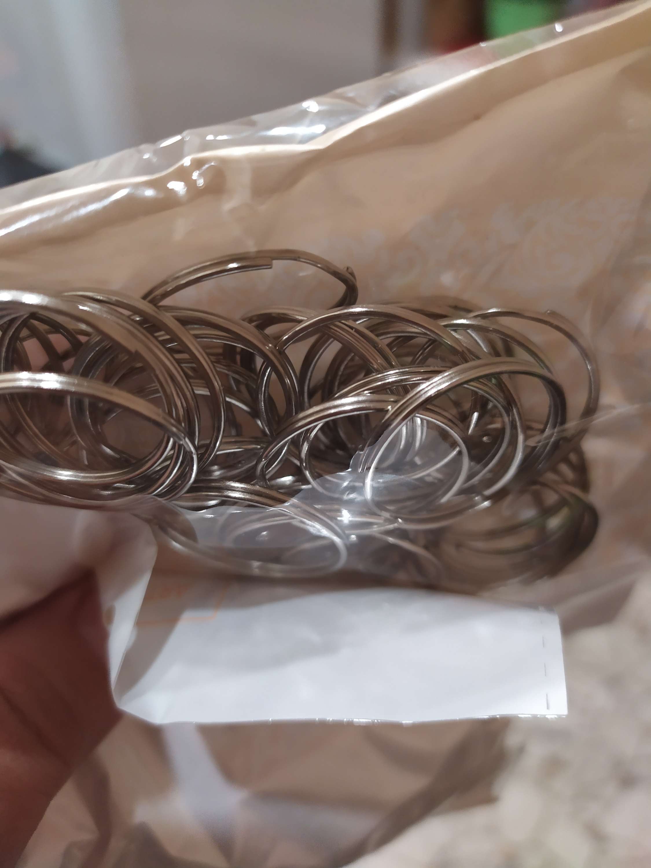 Фотография покупателя товара Соединительное кольцо металл серебро 2,2х2,2 см набор 50 шт - Фото 4