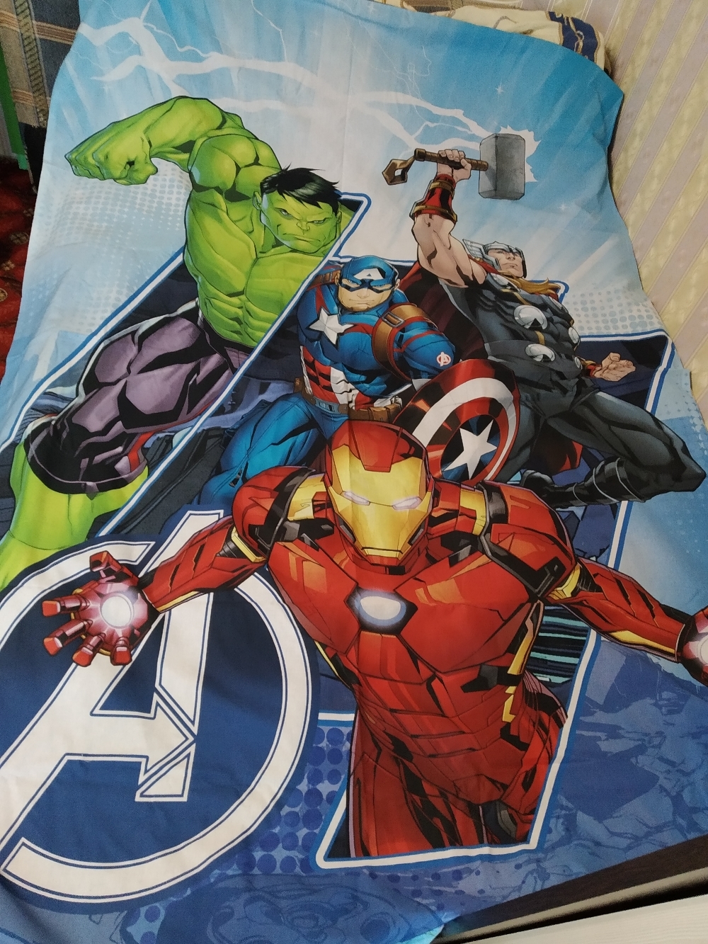 Фотография покупателя товара Постельное бельё 1,5 сп "Avengers" 143*215 см, 150*214 см, 50*70 см -1 шт - Фото 9