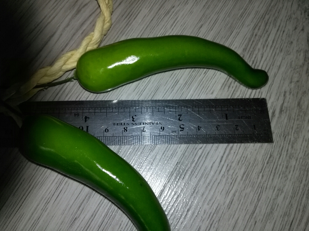 Фотография покупателя товара Муляж "Связка" 12 перцев, 45 см, зелёный - Фото 6