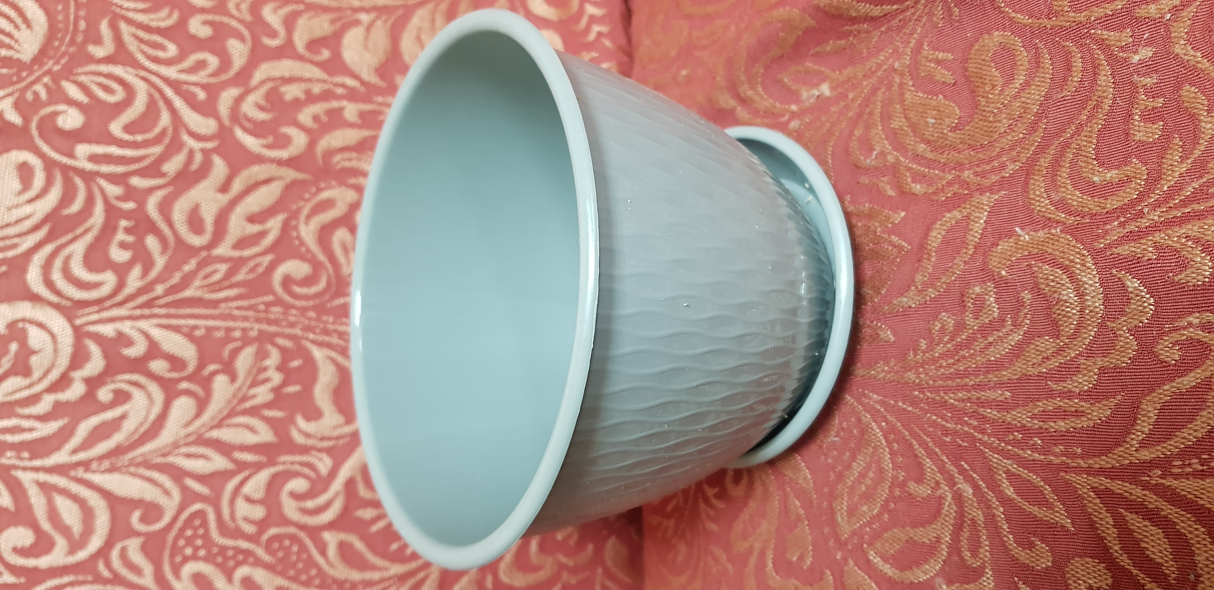 Фотография покупателя товара Цветочный горшок с поддоном «Корсика», 1,8 л, d=17, цвет серый