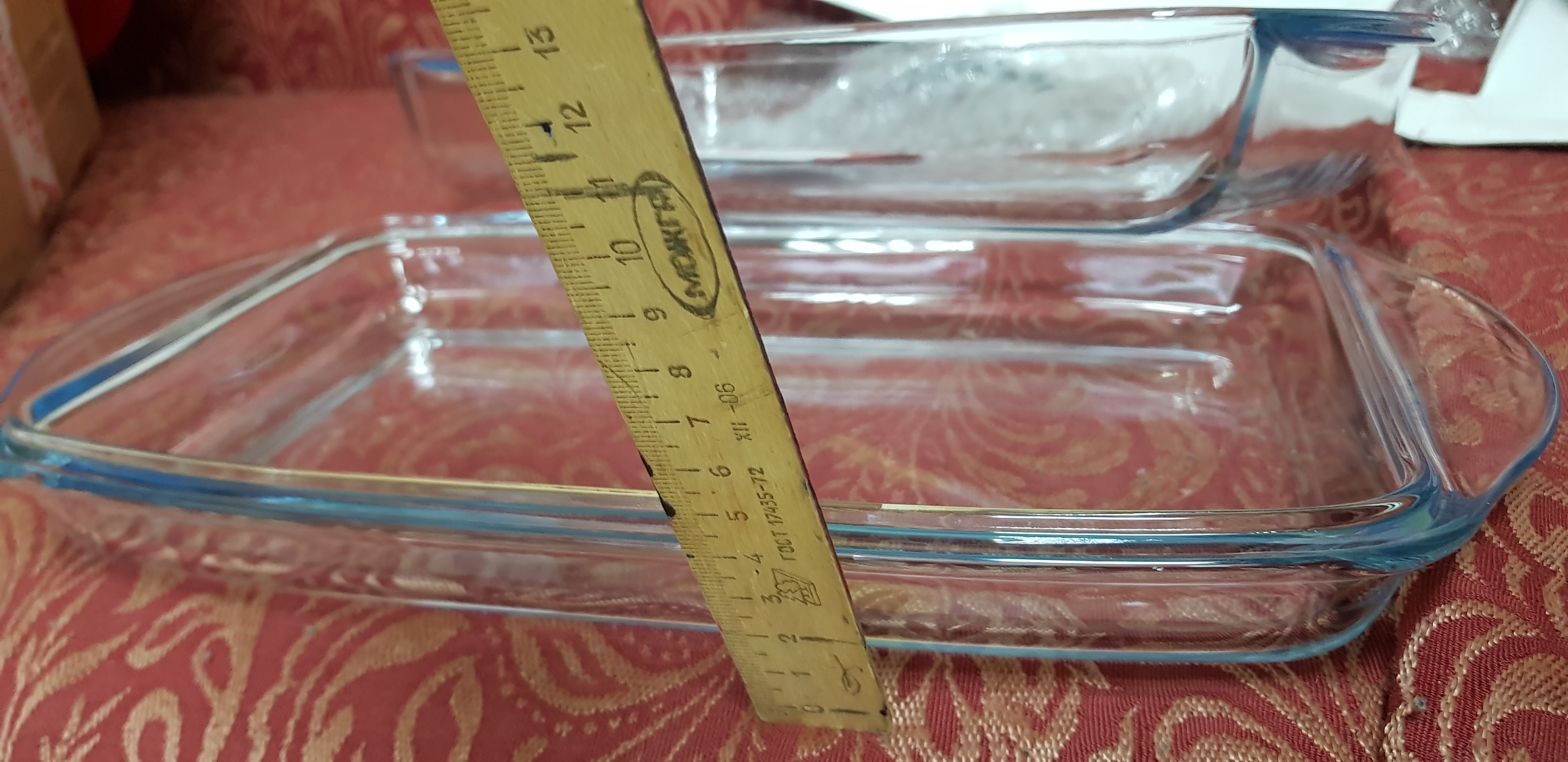 Фотография покупателя товара Форма прямоугольная для запекания и выпечки из жаропрочного стекла Borcam, 2 л - Фото 3