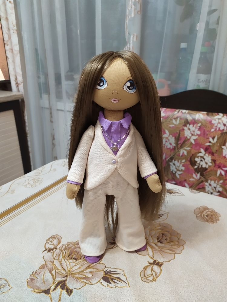 Фотография покупателя товара Набор для шитья. Интерьерная кукла «Джин», 30 см