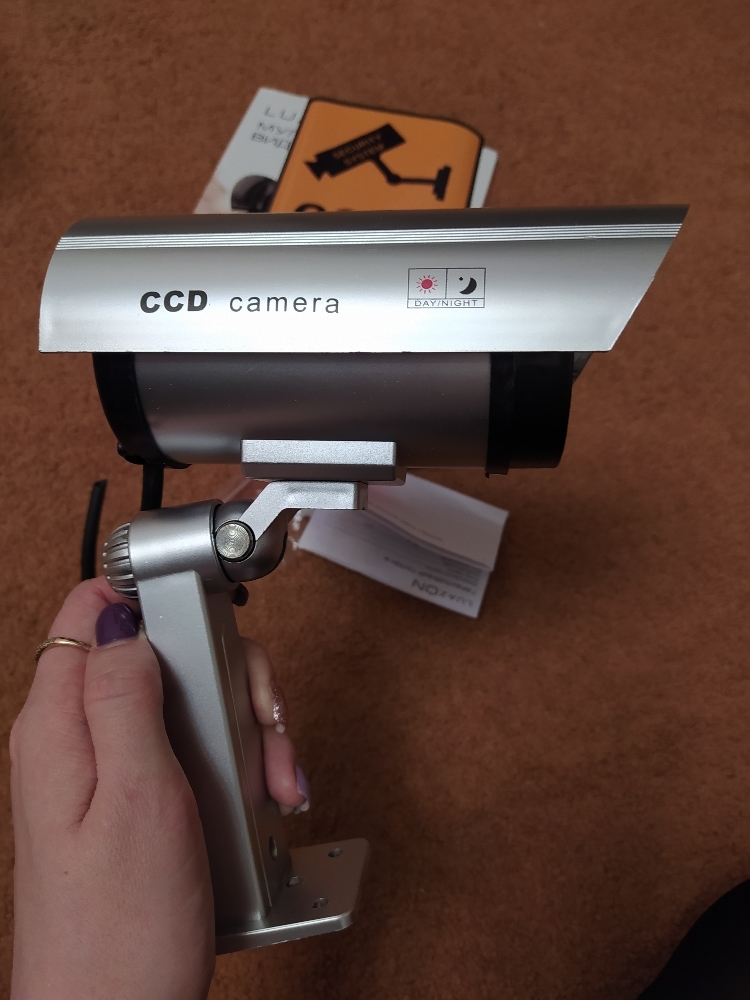Фотография покупателя товара Муляж уличной видеокамеры LuazON VM-2, с индикатором, 2хАА (не в компл.), серый - Фото 4