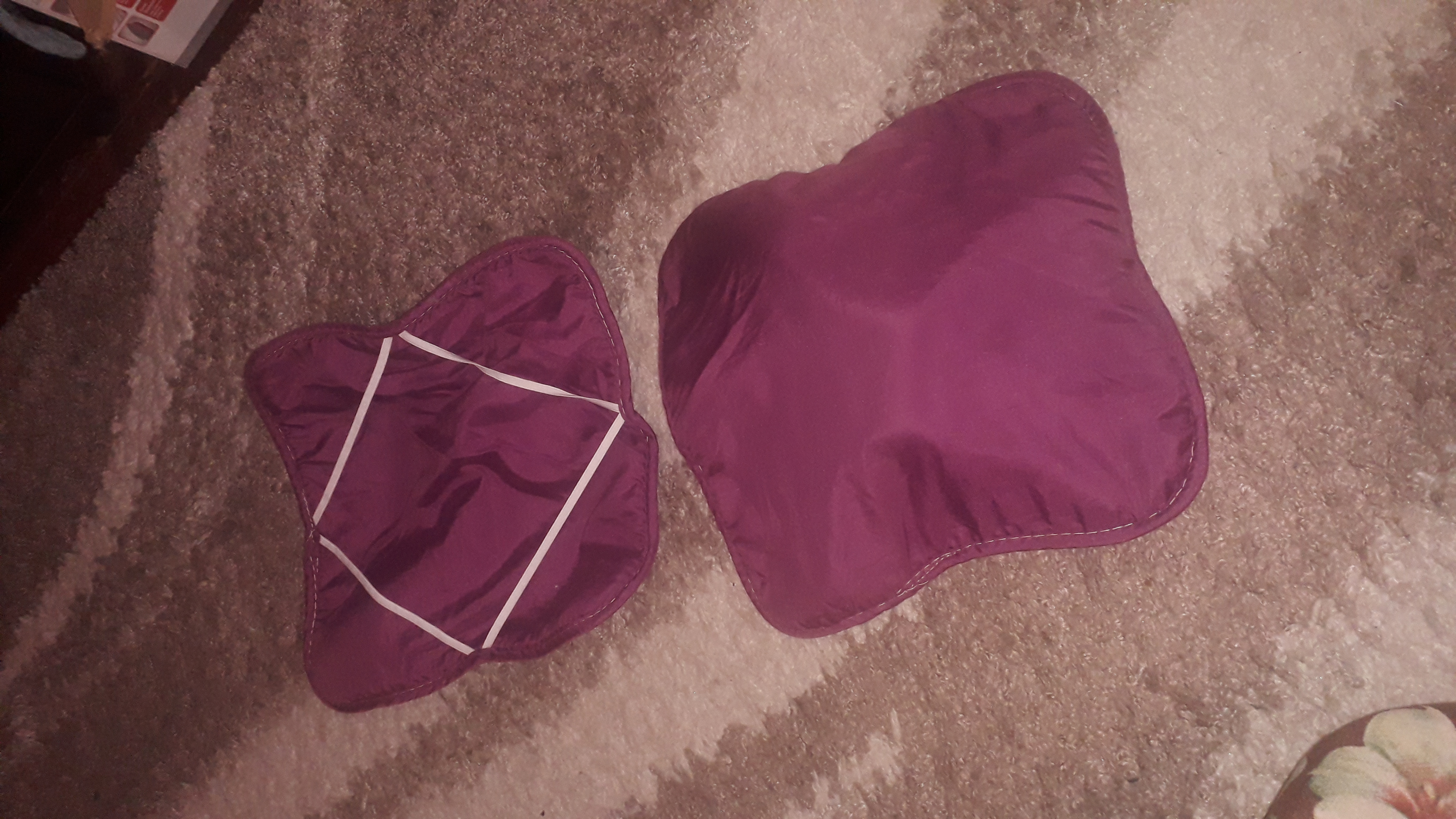 Фотография покупателя товара Набор подушек на стул - 2 шт., размер 34х34 см, цвет Фиолетовый - Фото 5