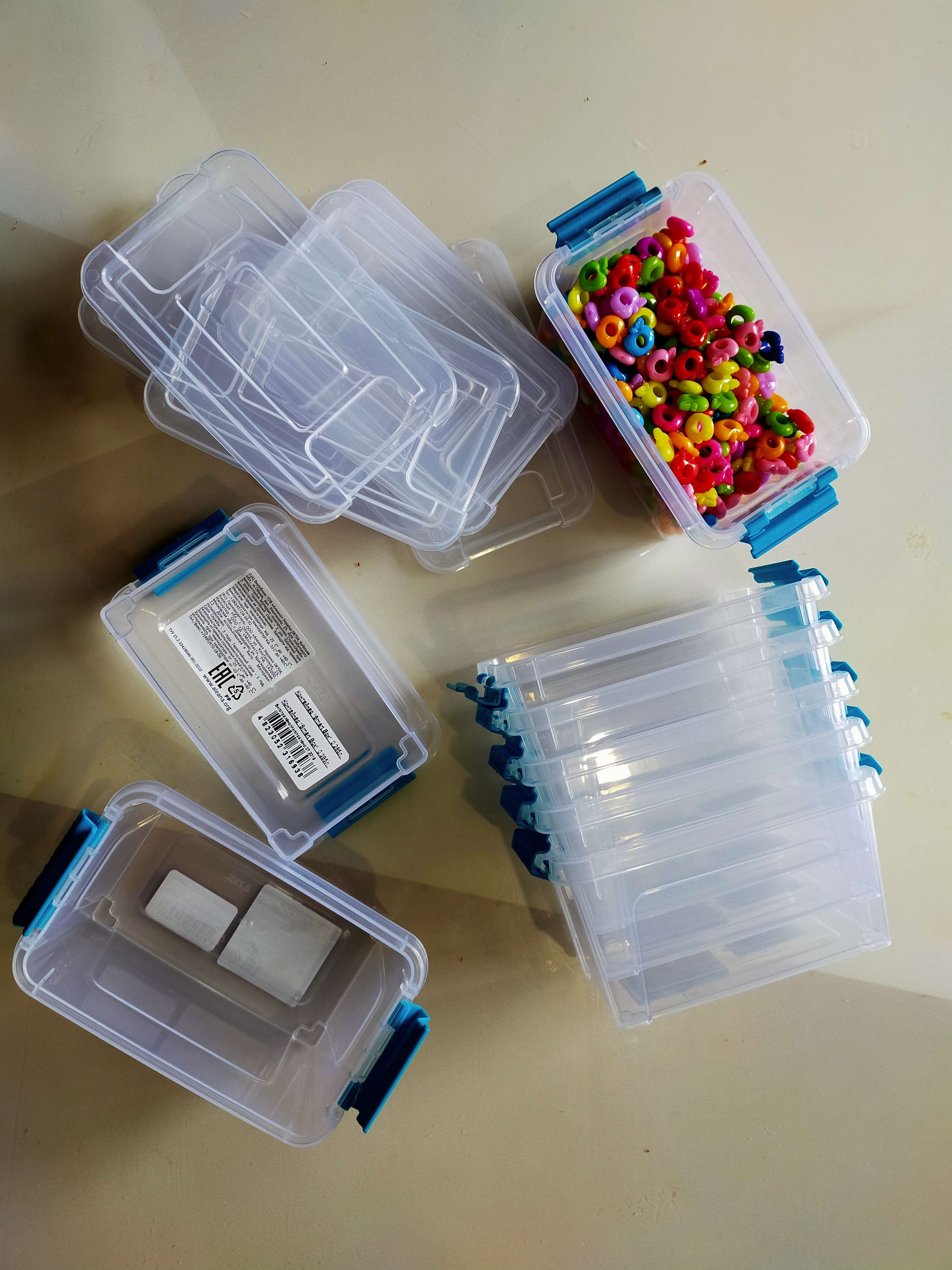 Фотография покупателя товара Контейнер для хранения с крышкой Smart Box, 285 мл, 12×8×6 см, цвет прозрачно-бирюзовый