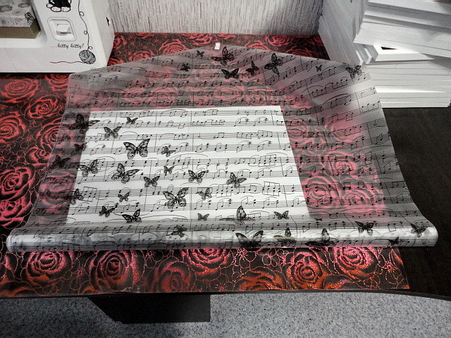 Фотография покупателя товара Пленка матовая для цветов в рулонах «Воздушная музыка», 0.68 × 8 м