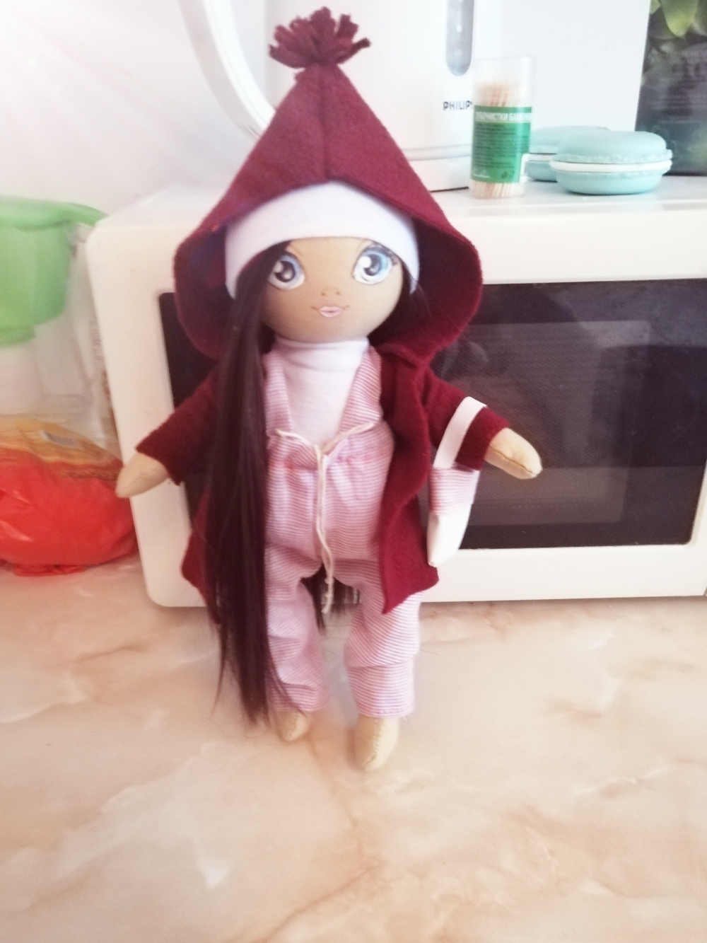 Фотография покупателя товара Набор для шитья. Интерьерная кукла «Кэтти», 30 см