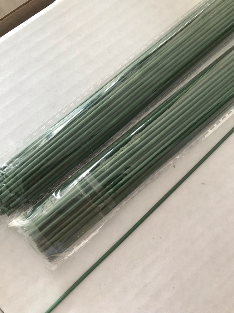 Фотография покупателя товара Проволока для изготовления искусственных цветов "Зелёная" длина 40 см сечение 0,2 см