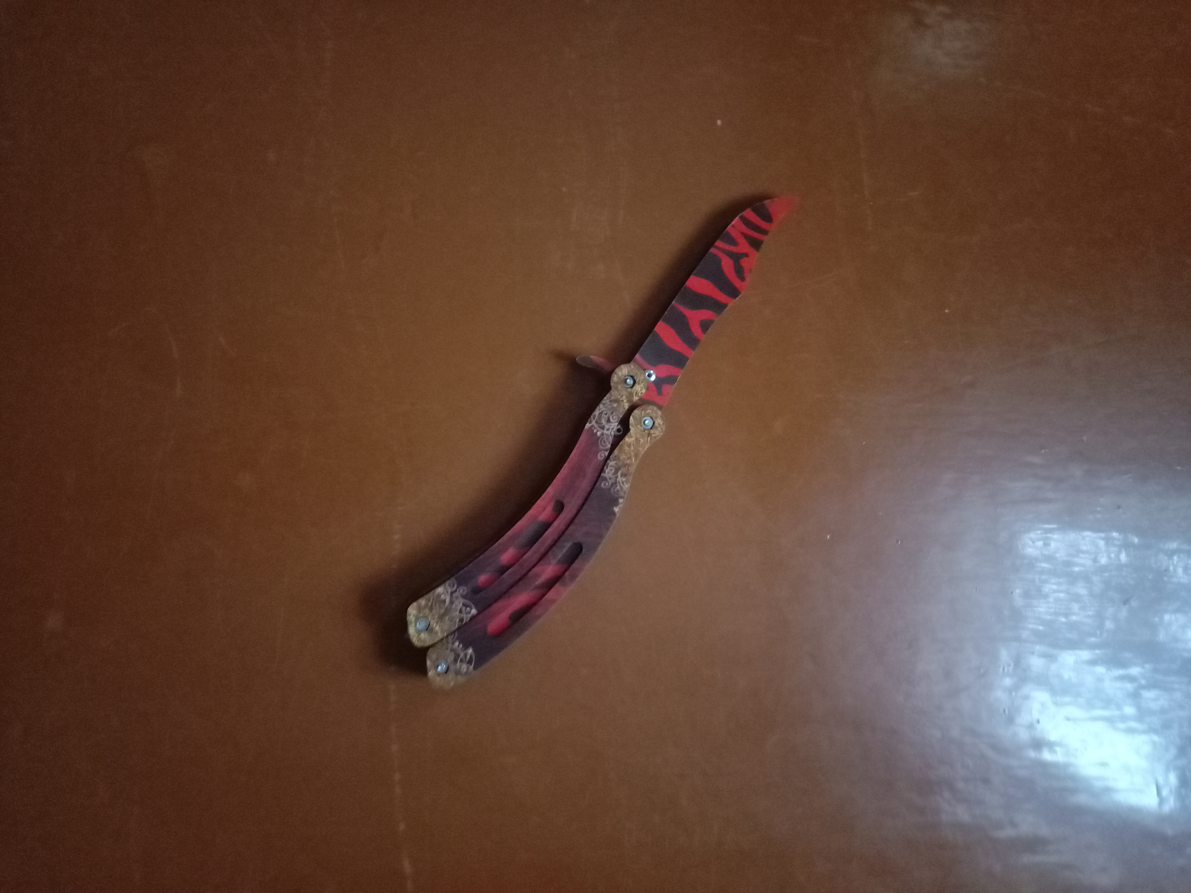 Фотография покупателя товара Сувенир деревянный «Нож Бабочка» радужный - Фото 10