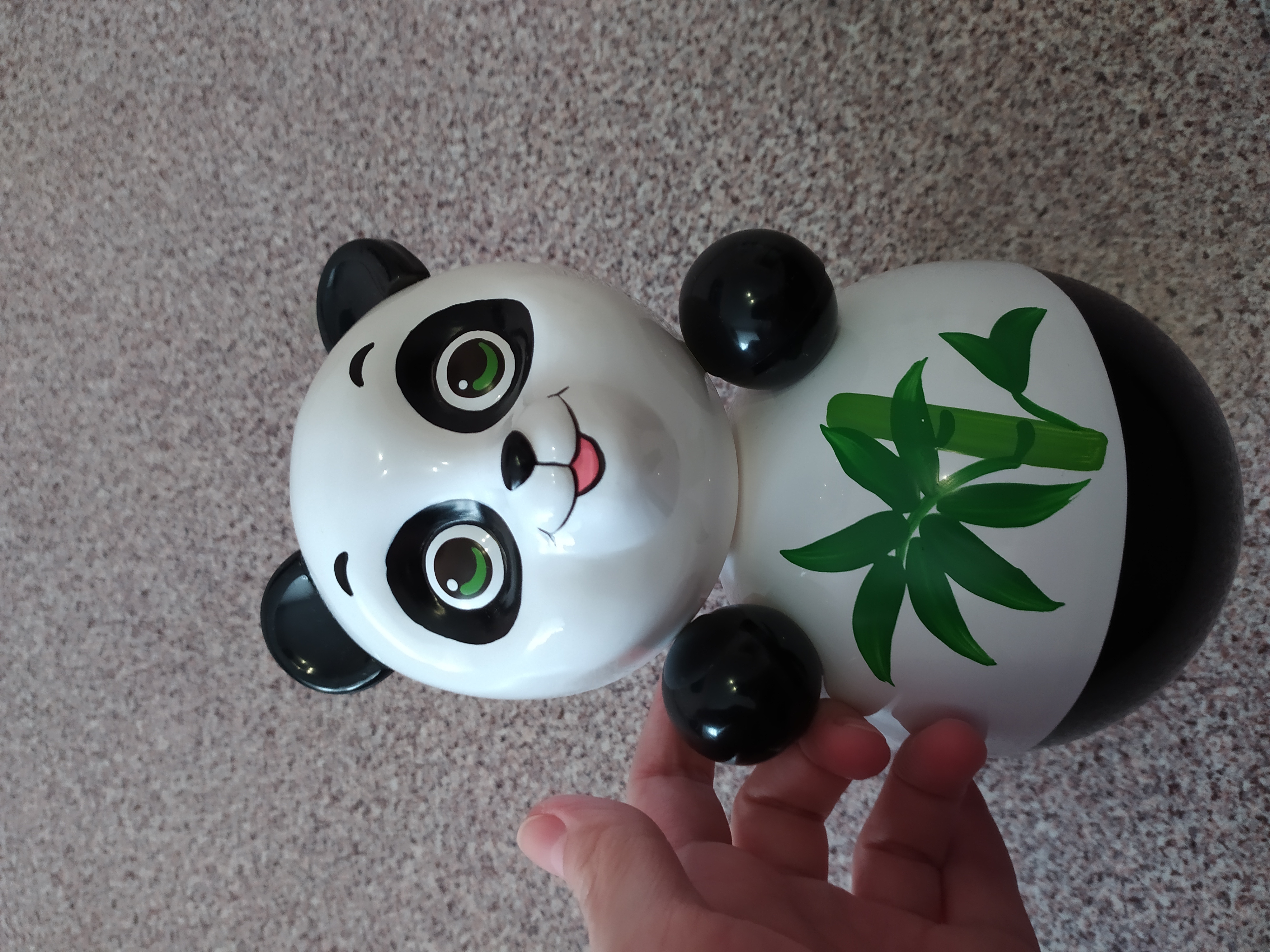 Фотография покупателя товара Неваляшка «Панда» в художественной упаковке, МИКС - Фото 1