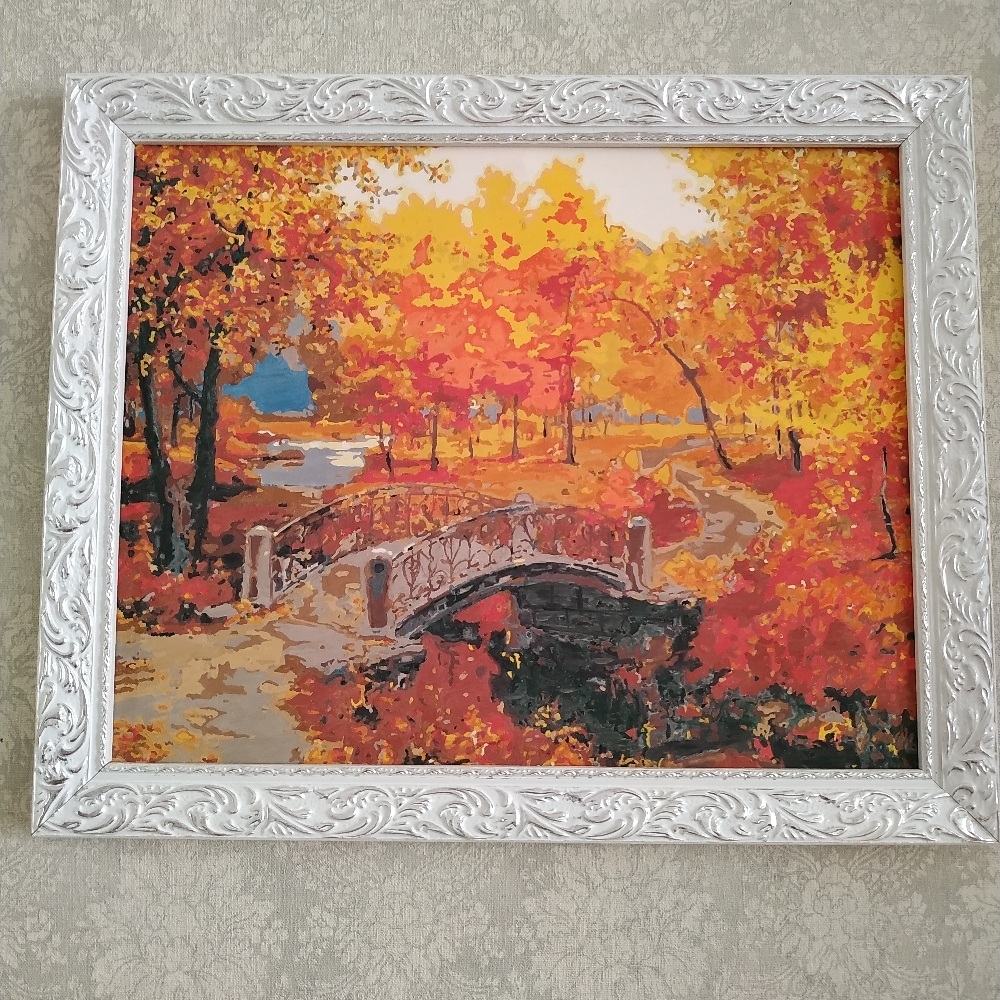 Фотография покупателя товара Картина по номерам «Осенний парк» 40х50 см - Фото 1