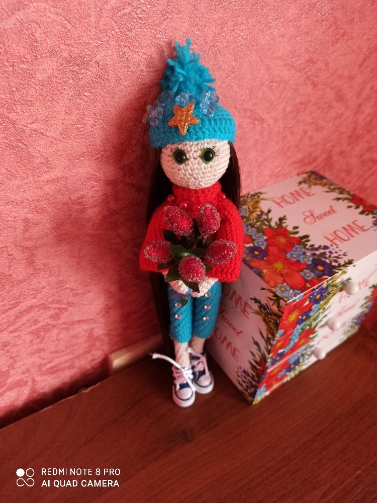 Фотография покупателя товара Кеды для кукол, длина подошвы 3,8 см, цвет синий - Фото 1