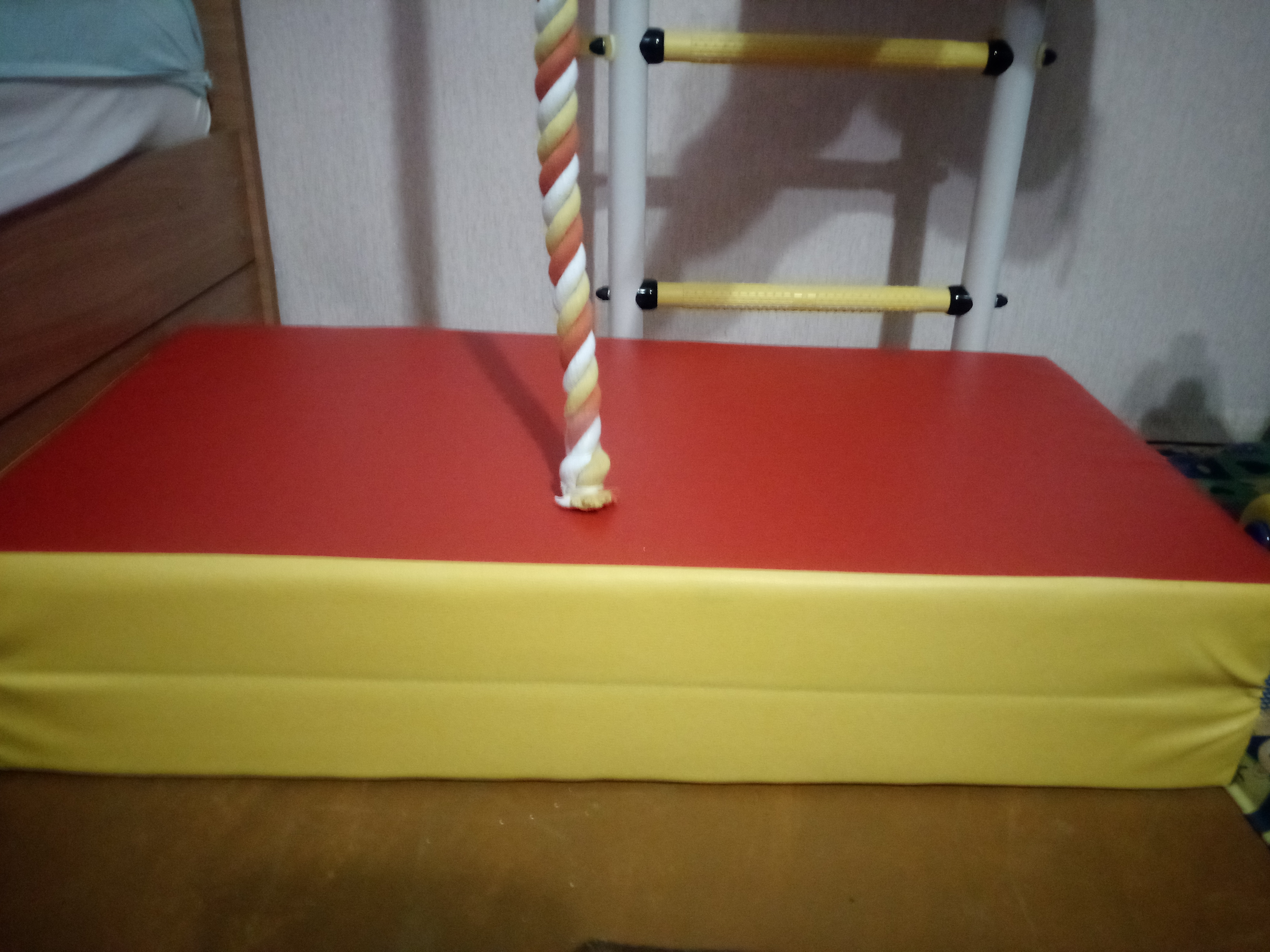 Фотография покупателя товара Мат ONLYTOP, 100х100х10 см, 1 сложение, цвет красный/жёлтый - Фото 9