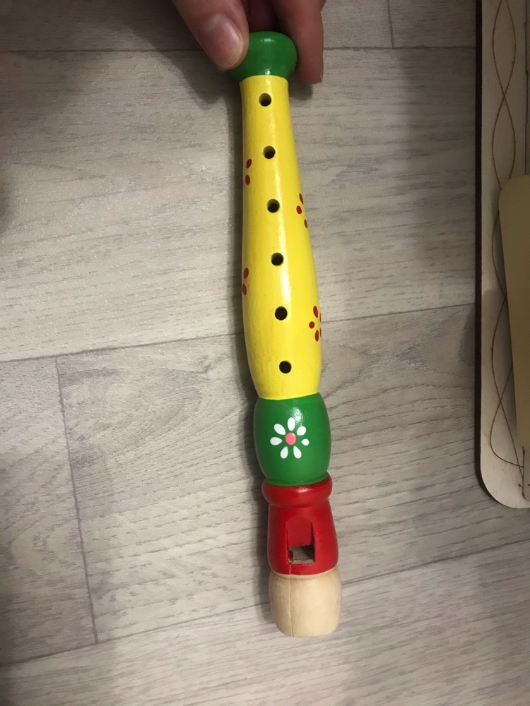 Фотография покупателя товара Музыкальная игрушка «Дудочка средняя», цвета МИКС - Фото 10