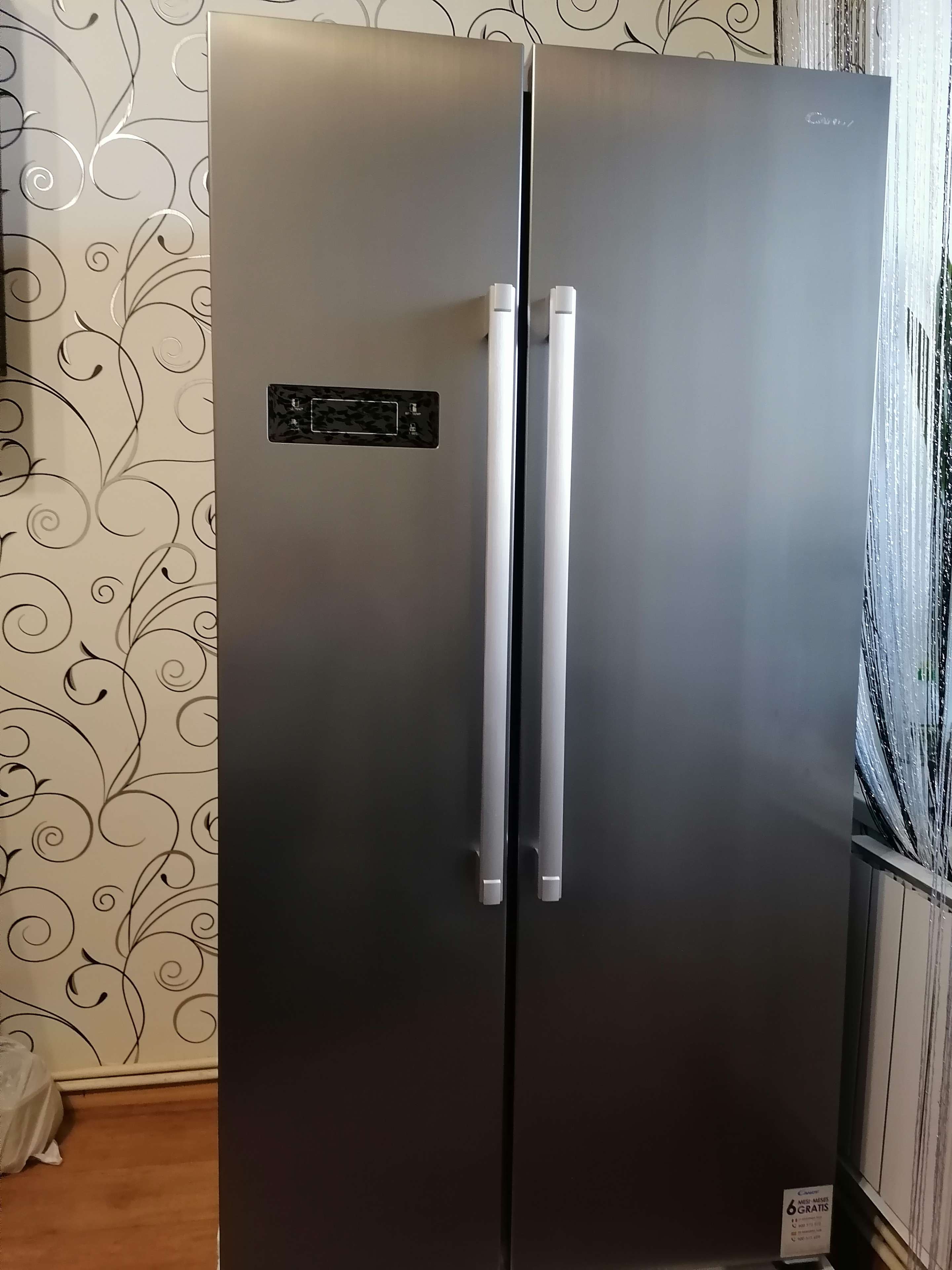 Фотография покупателя товара Холодильник Candy CXSN171IXH, двухкамерный, класс А, 503 л, серебристый - Фото 1