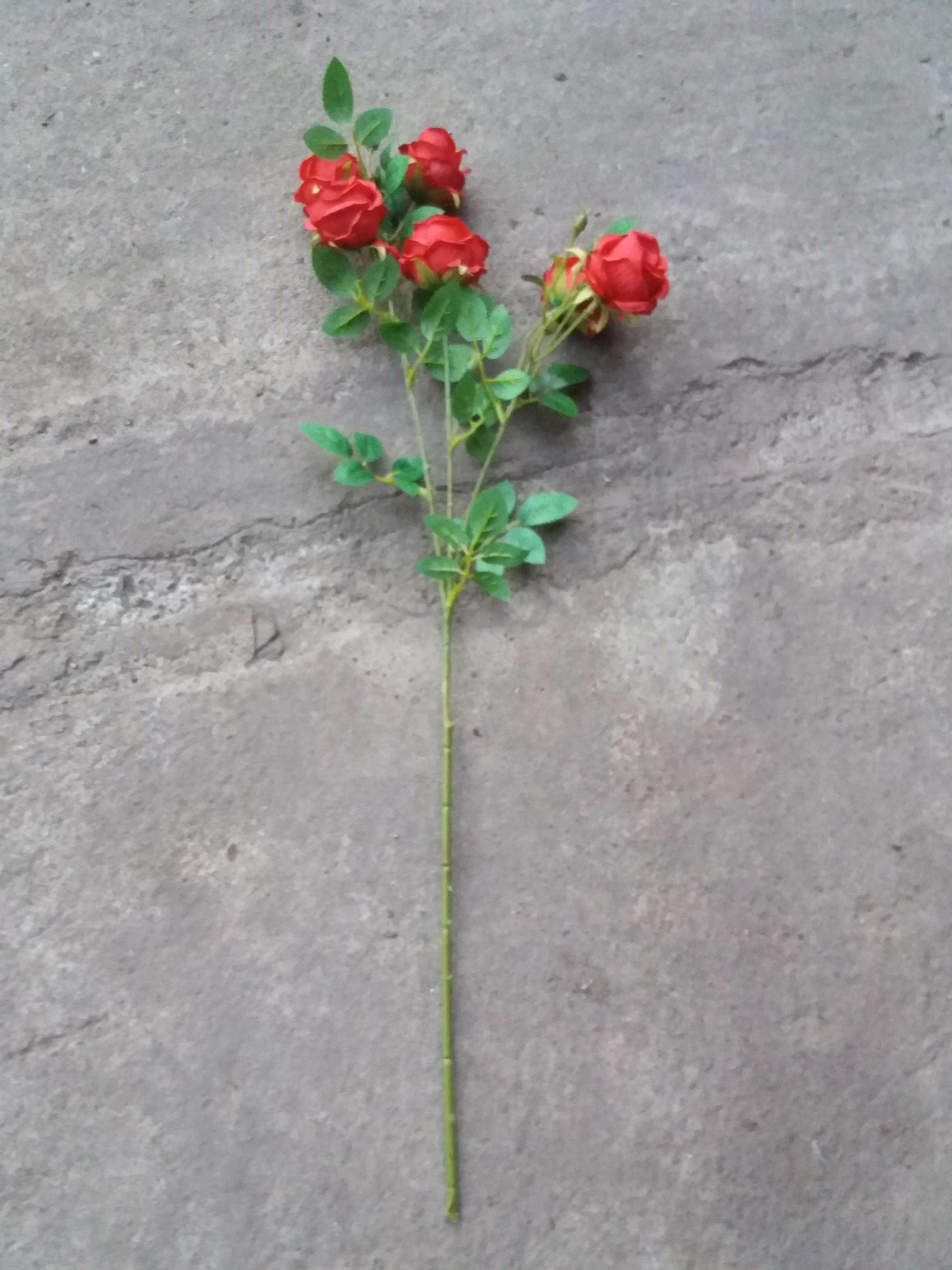 Фотография покупателя товара Цветы искусственные "Роза Септима" 5х65 см, красный - Фото 2
