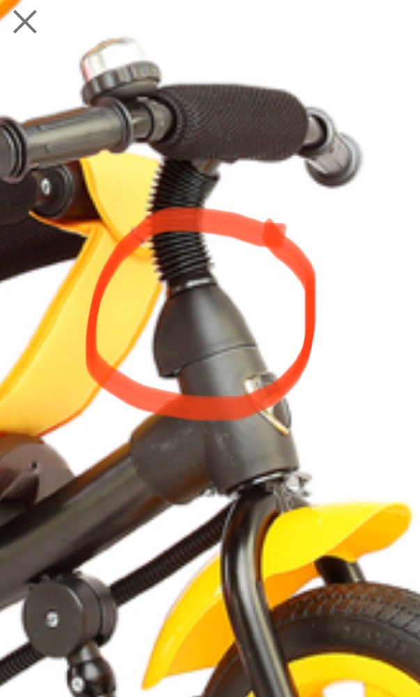 Фотография покупателя товара Велосипед трёхколёсный «Лучик Vivat 1», надувные колёса 10"/8", цвет коричневый/жёлтый - Фото 3