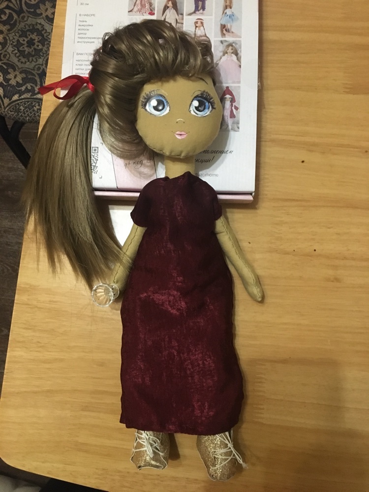 Фотография покупателя товара Набор для шитья. Интерьерная кукла «Лорен», 30 см - Фото 10